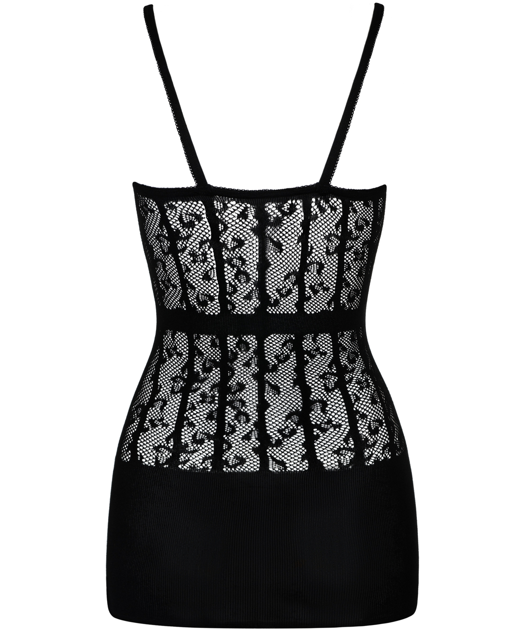 Obsessive black net minidress