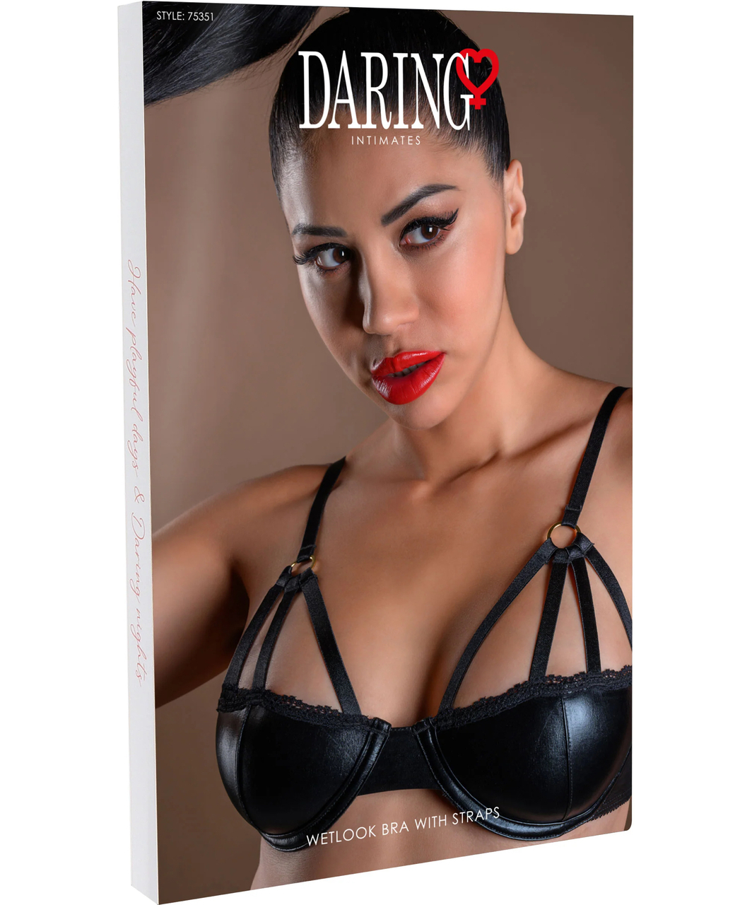Daring Intimates black matte look bra