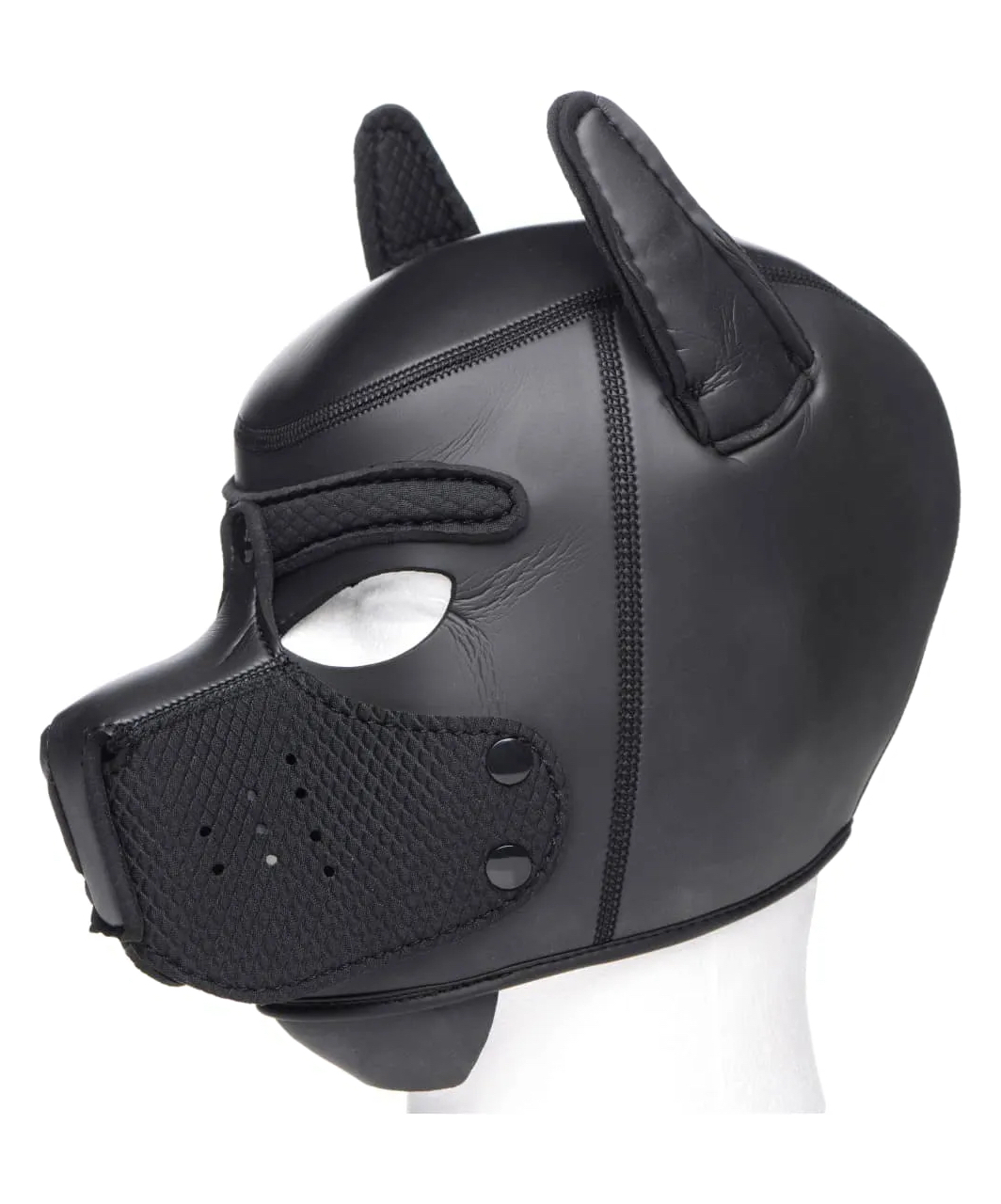 Darkness black neoprene puppy hood