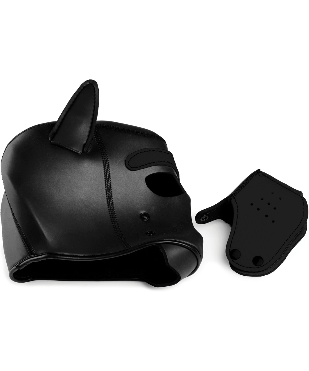 Darkness black neoprene puppy hood