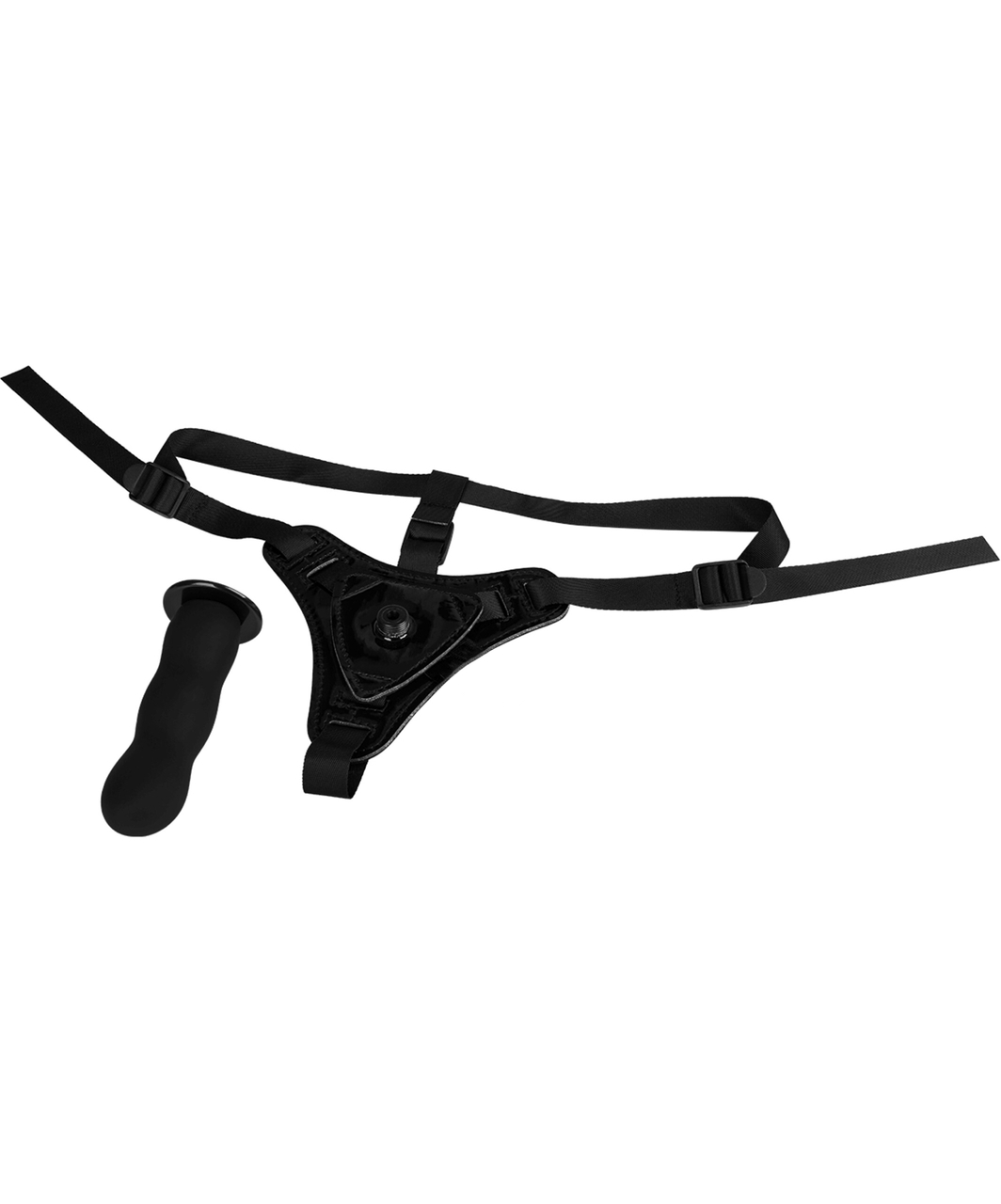 Darkness Wavy silicone strap-on