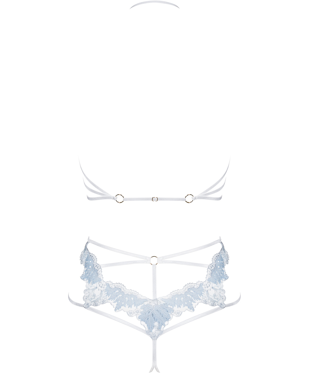 Obsessive Deilana light blue lingerie set