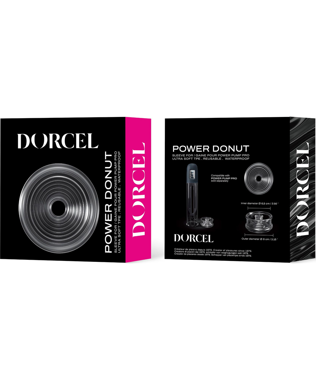 Dorcel Pump Donut caurspīdīgs uzgalis vakuumsūkņiem