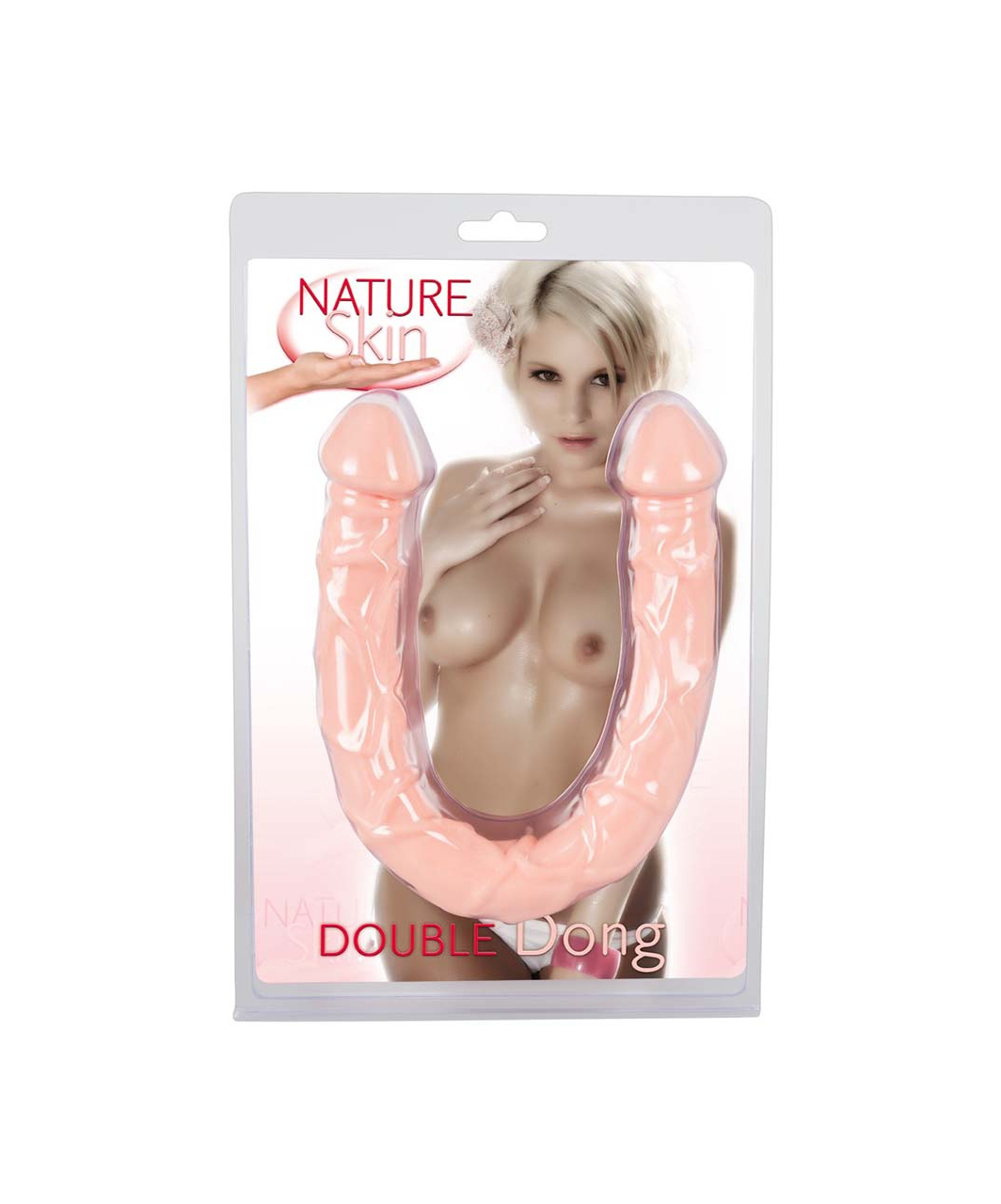 Nature Skin Double Flexi Dong kahepoolne dildo