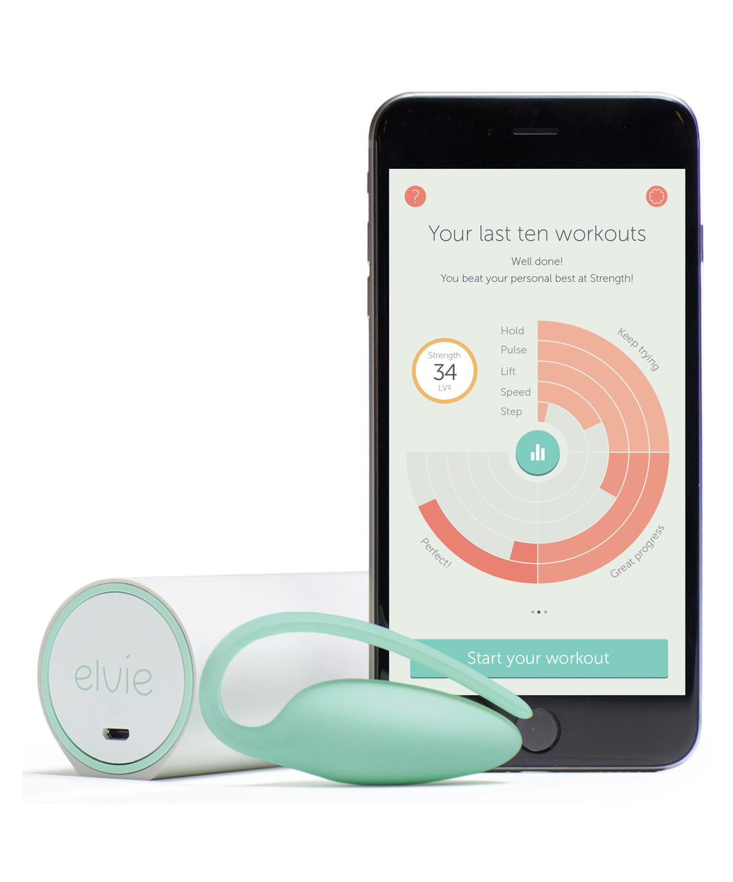 Elvie Trainer Pelvic Floor Exercise Tracker