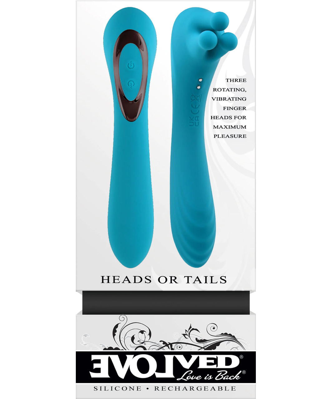 Evolved Heads or Tails vibrators ar klitora stimulatoru