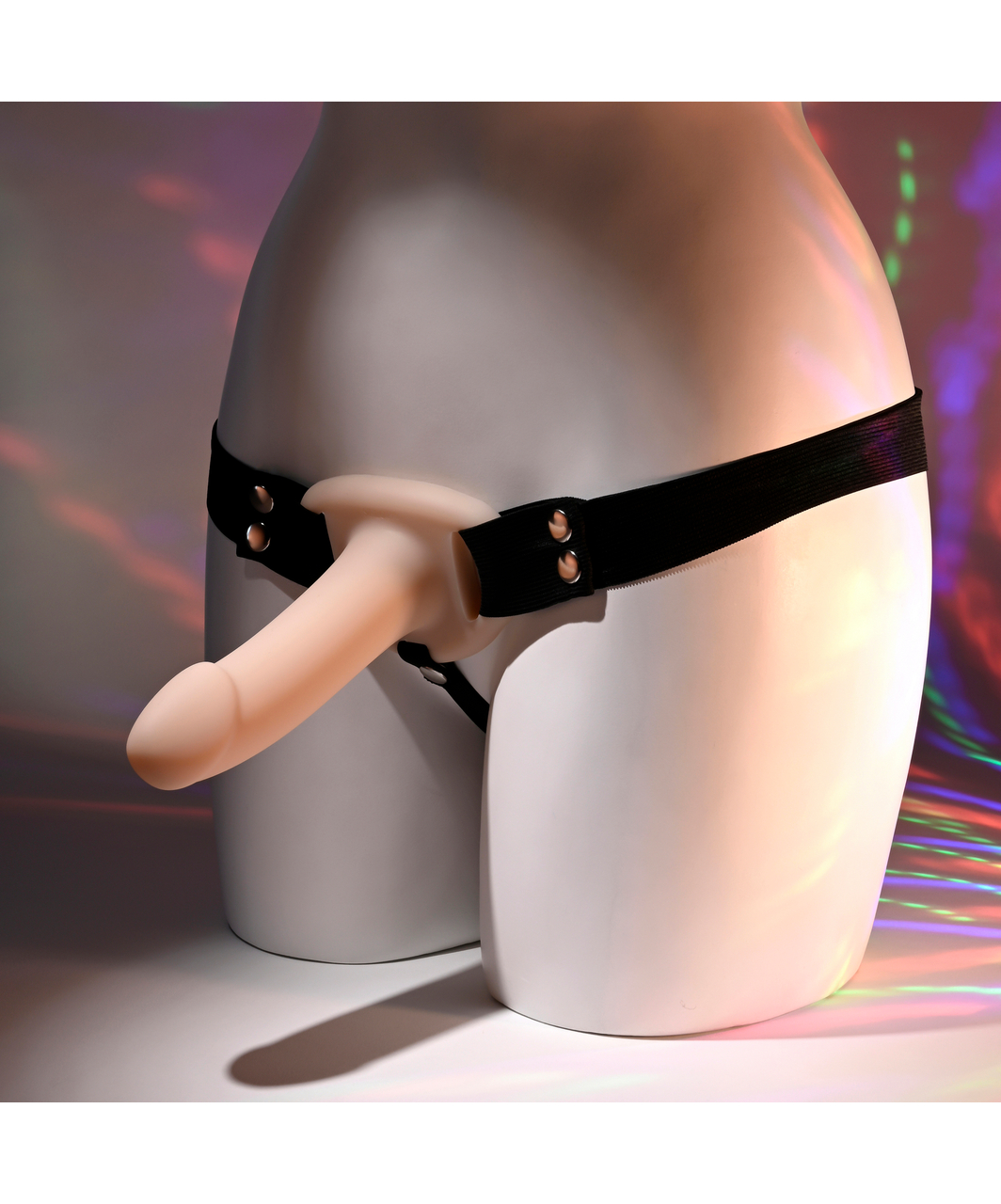 Evolved tuščiaviduris silikoninis strap-on