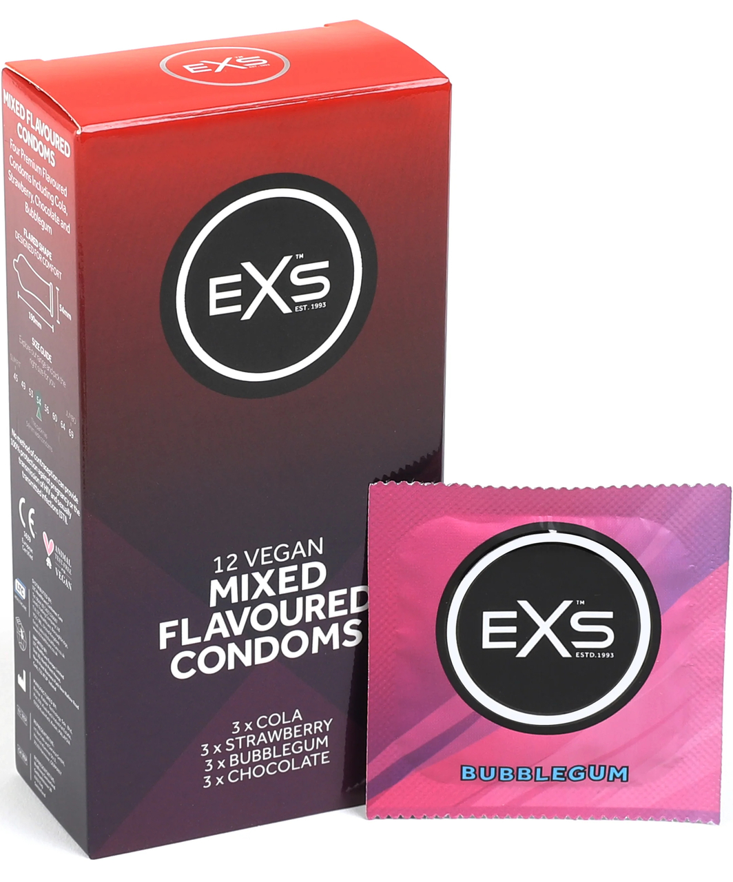 EXS Mixed Flavoured prezervatyvai (12 vnt.)