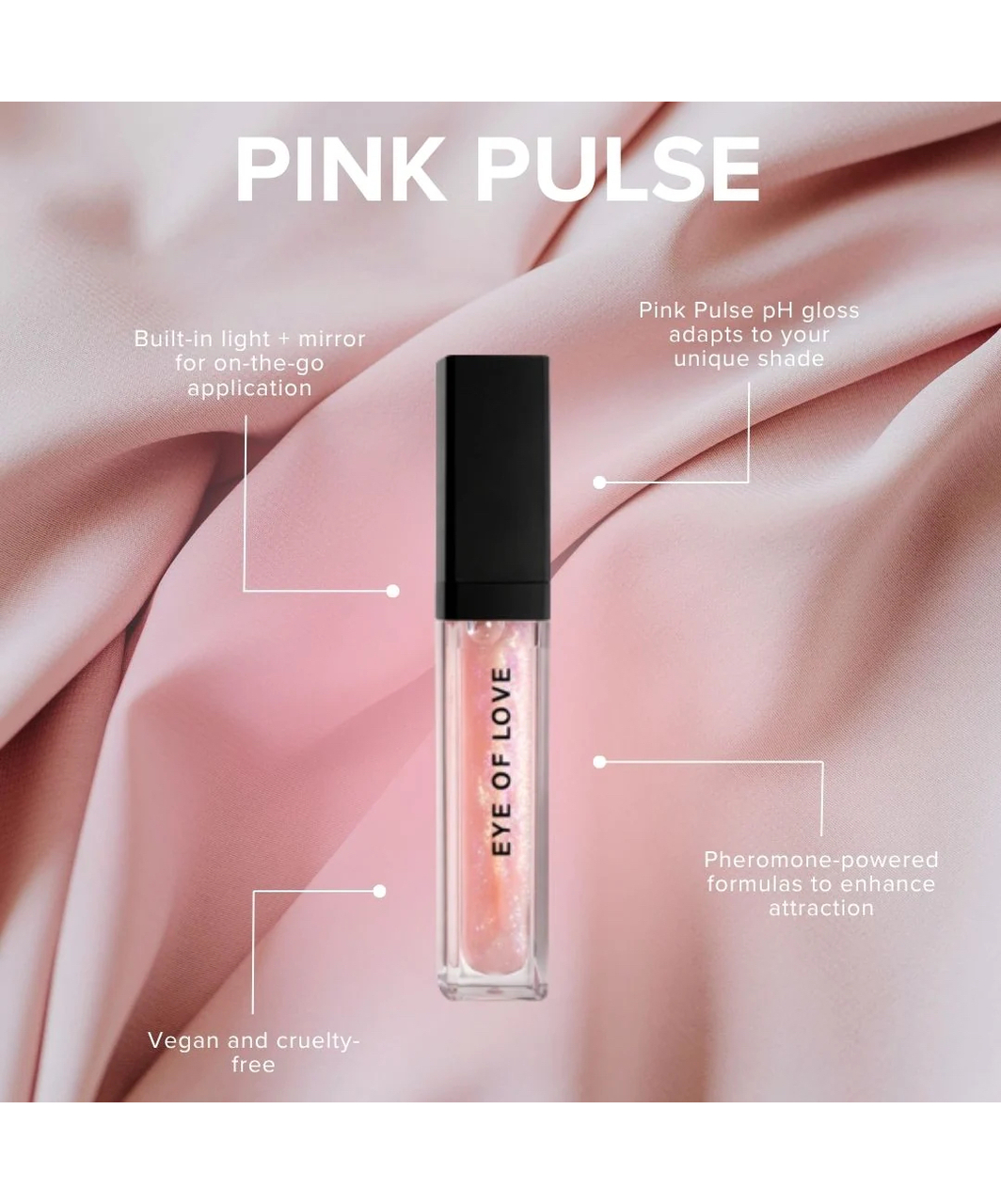 Eye Of Love Matchmaker Pink Pulse lūpu spīdums ar feromoniem