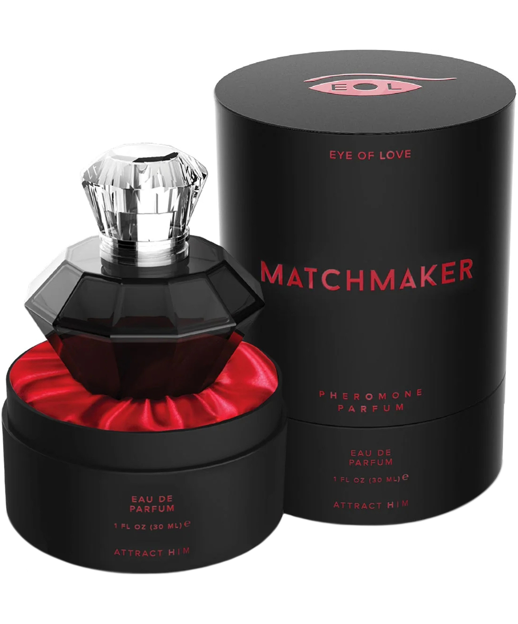 Eye Of Love x "Matchmaker Black Diamond" feromoninis parfumas, skirtas jam pritraukti (10 / 30 ml)