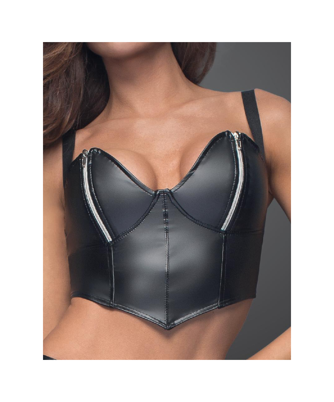 Noir Handmade black matte look bralette