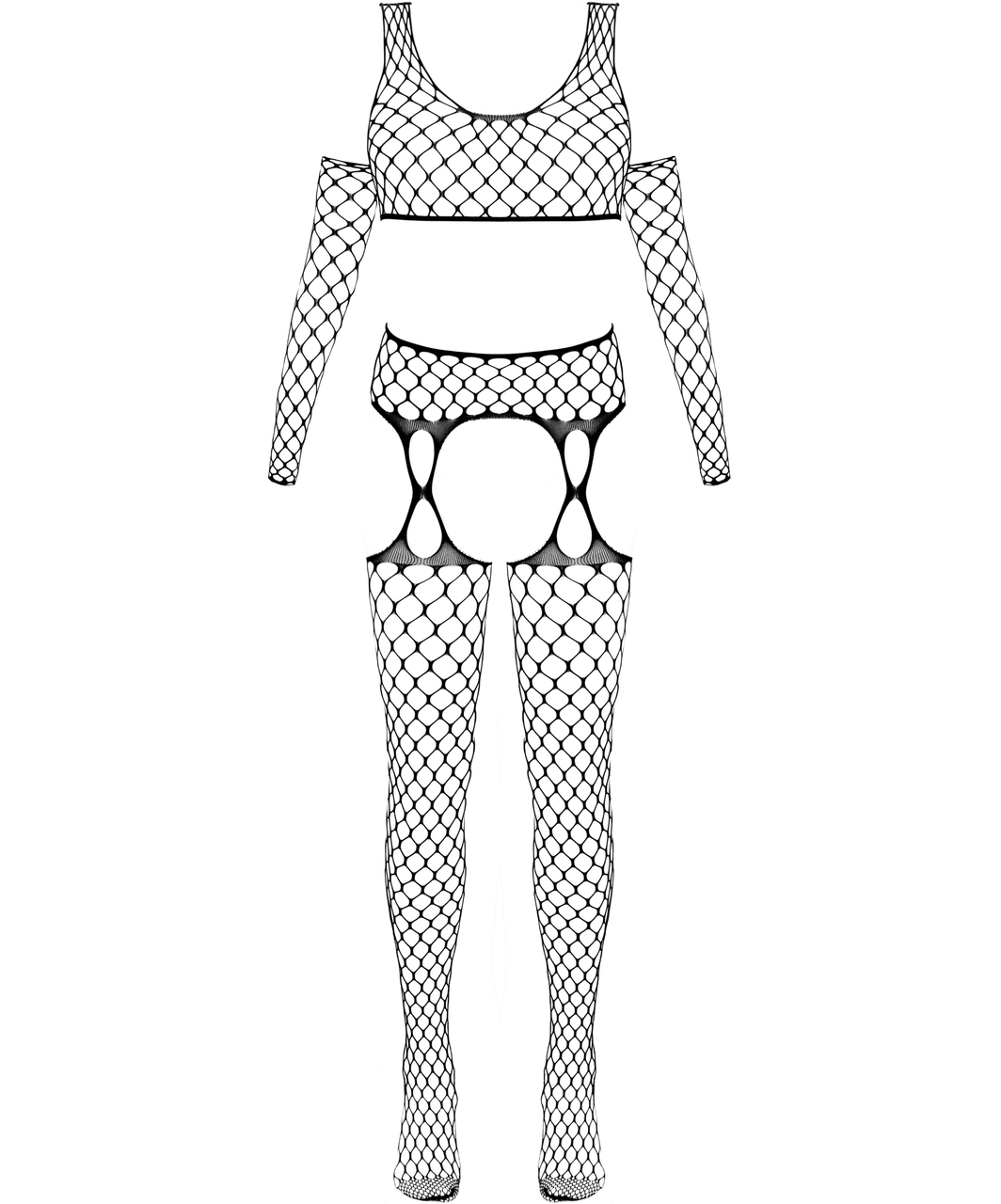 Fantasy by Cottelli must erootiline võrkkomplekt