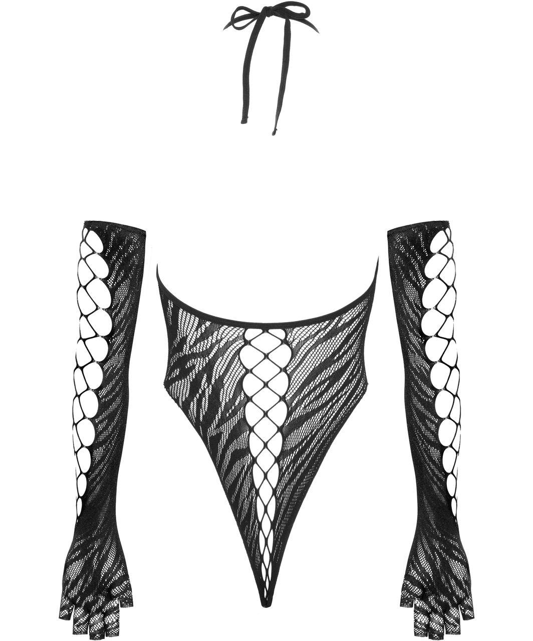Fantasy by Cottelli musta verkkobody ja käsineet