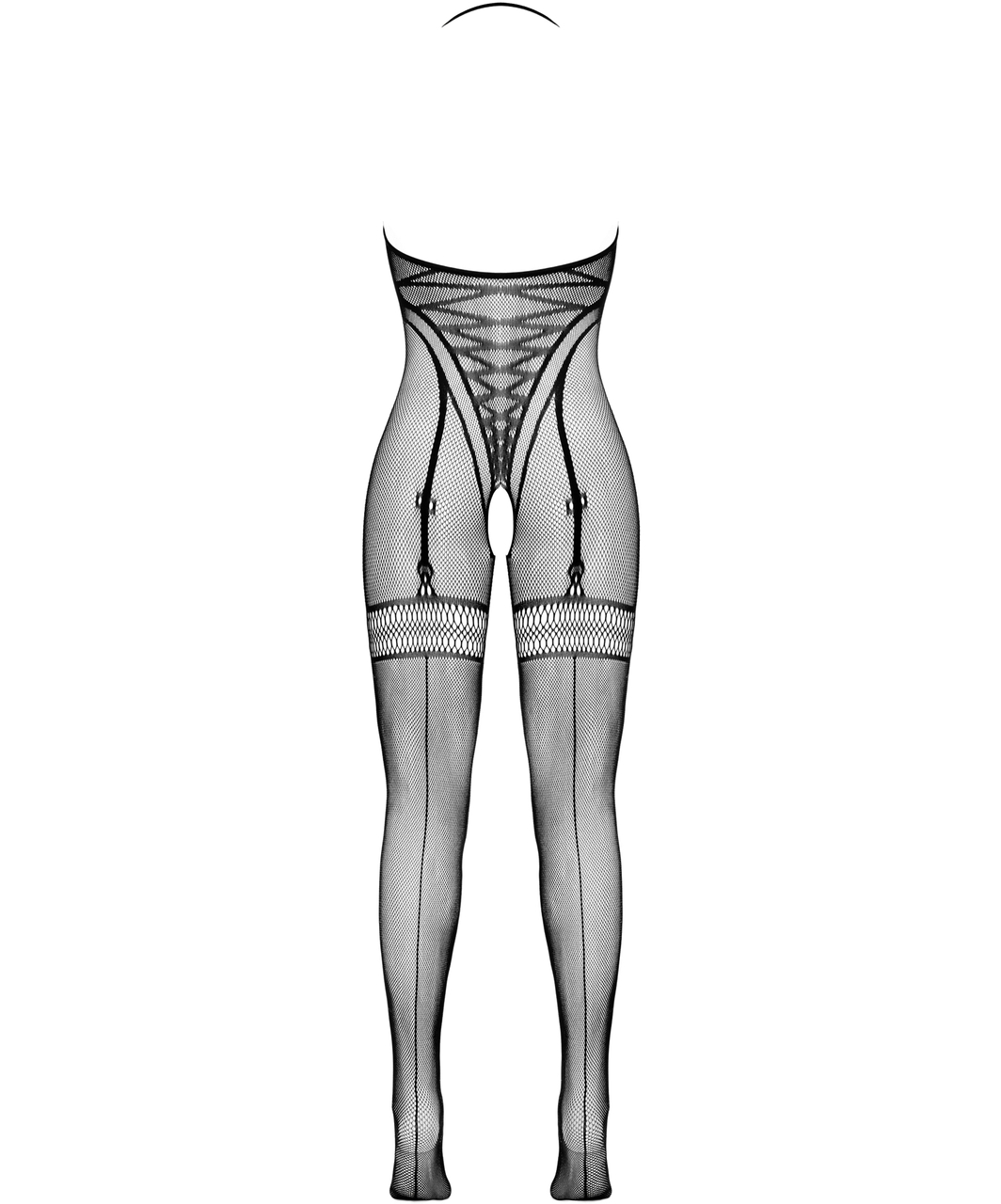 Fantasy by Cottelli czarne siateczkowe bodystocking