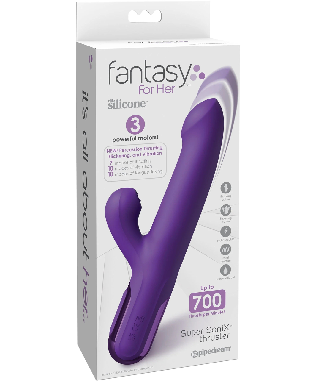 Fantasy For Her Super SoniX wibrator pulsujący