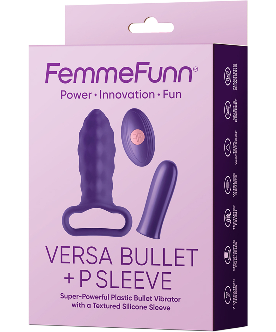 FemmeFunn Versa Bullet puldiga ja muhviga minivibraator