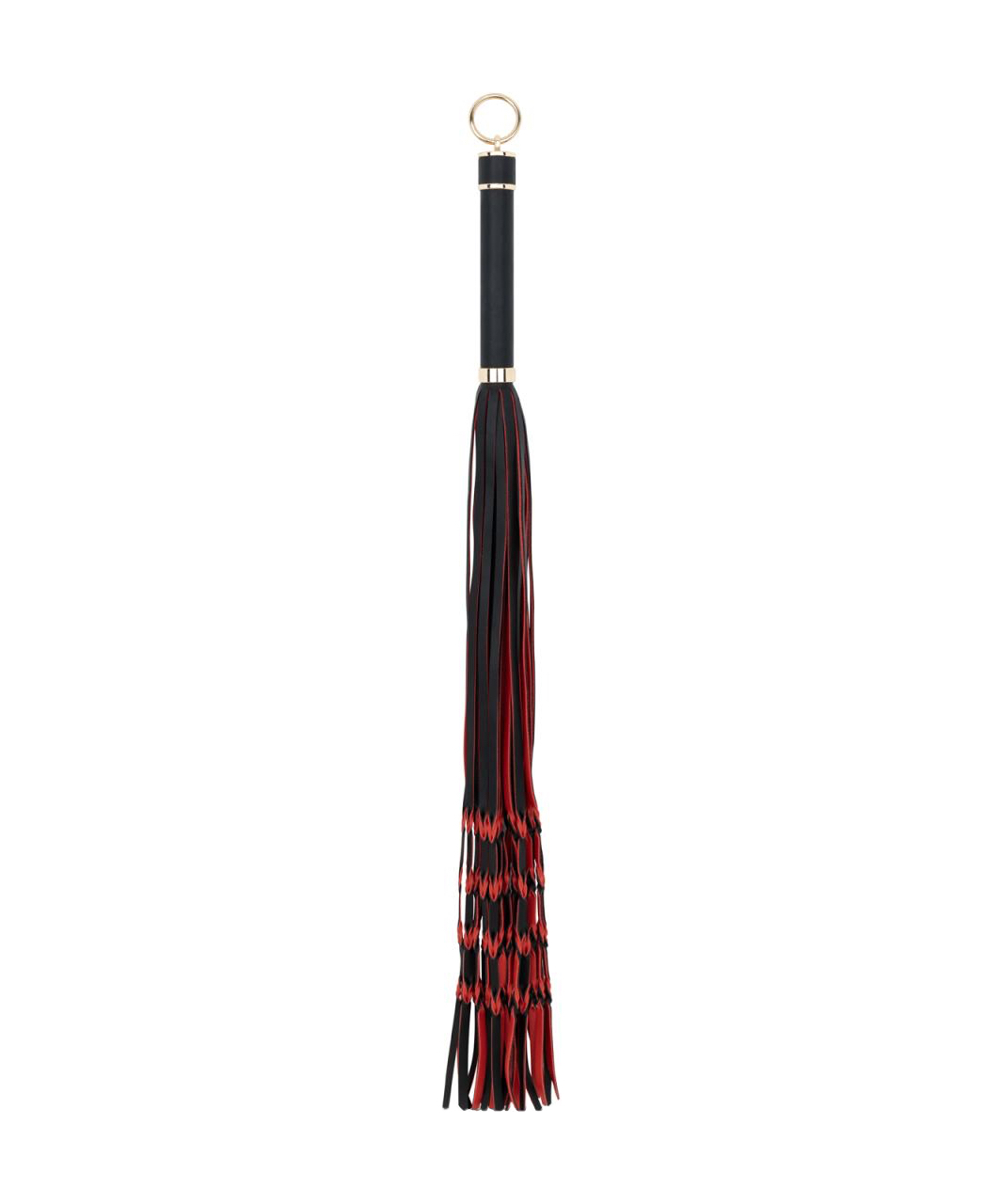Fetish Collection Red and Black Leatherette Flogger