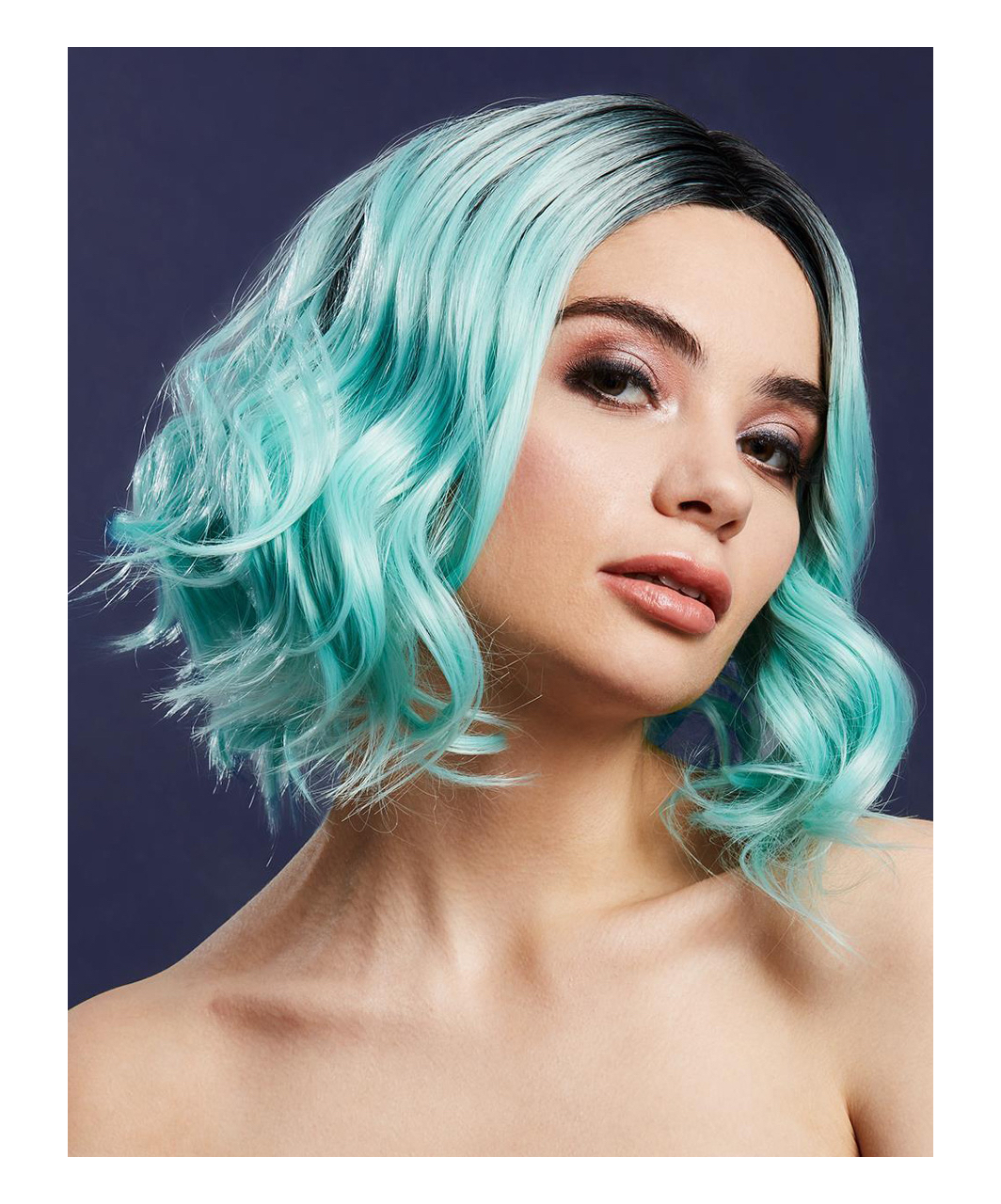 Fever Kourtney light green/black ombre short wig