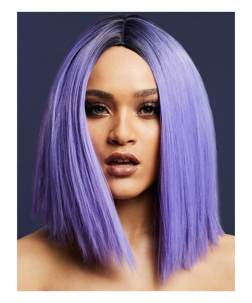 Fever Kylie šviesiai violetinė/juoda perukas