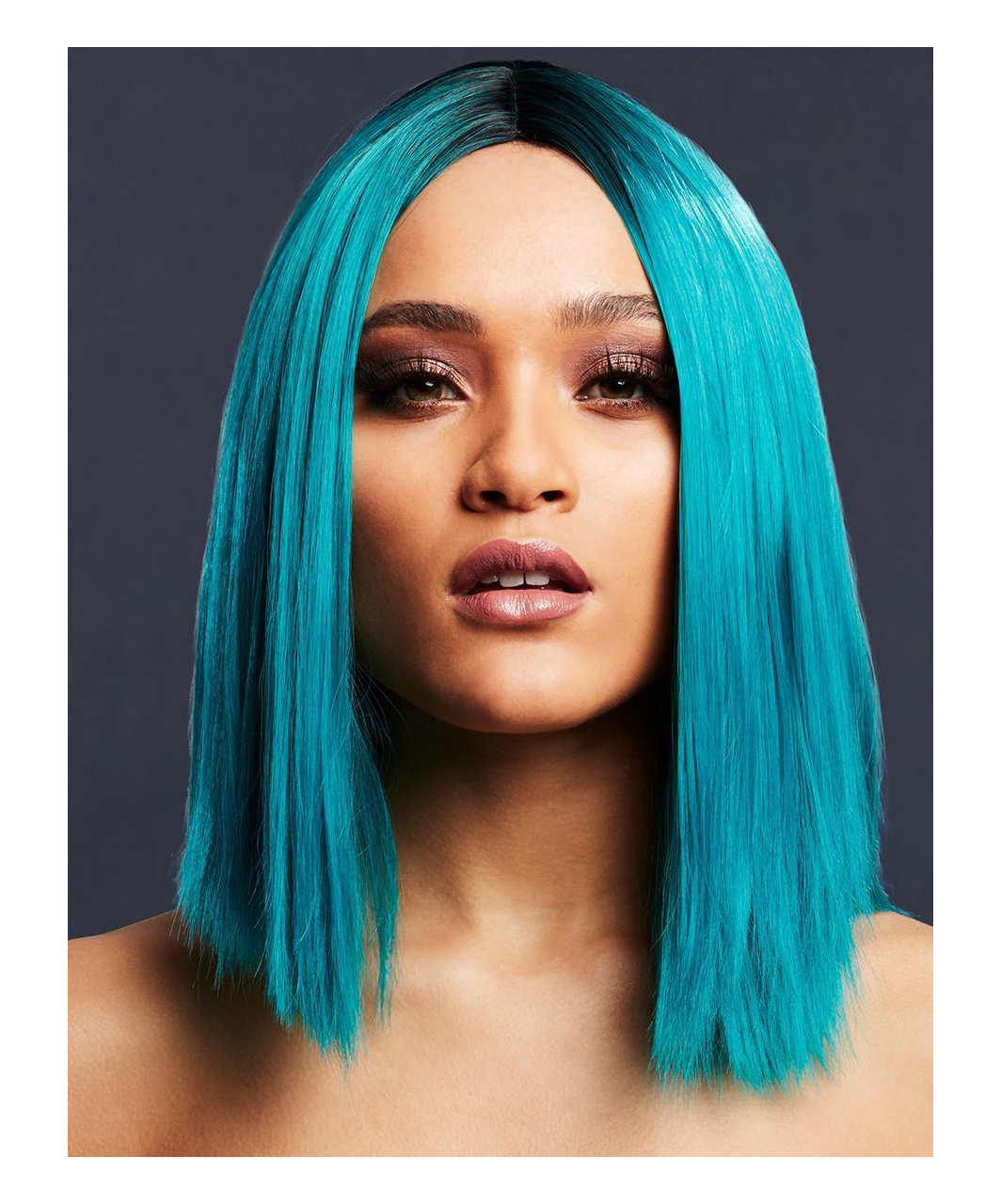 Fever Kylie turquoise/black ombre short wig