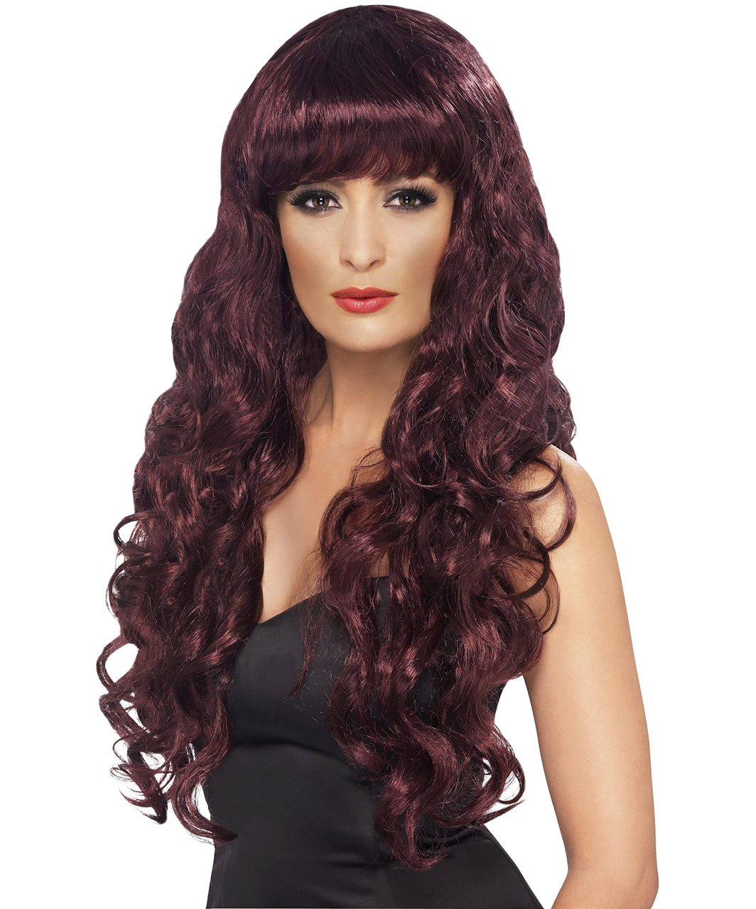 Fever Siren burgundy wig