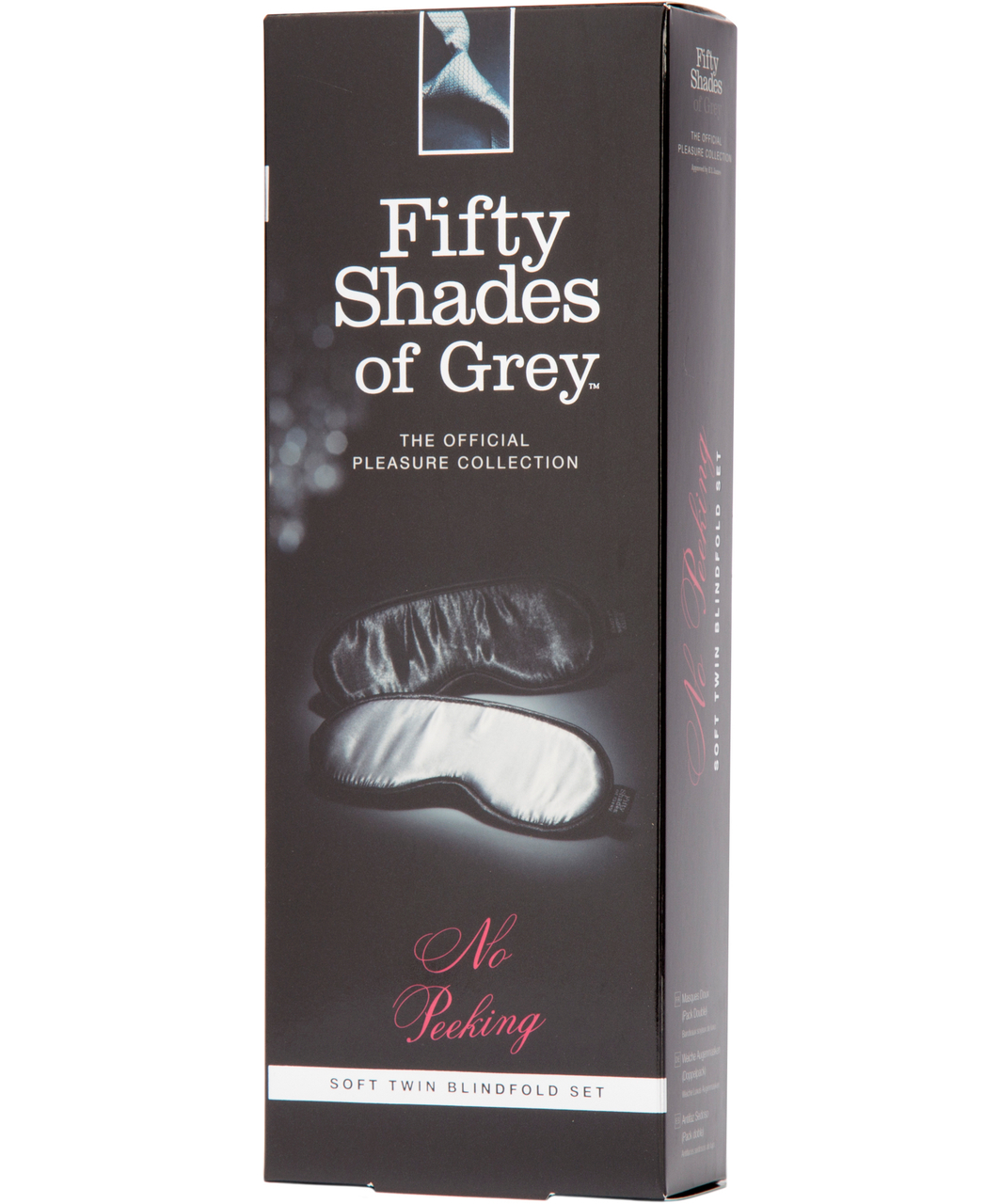 Fifty Shades of Grey "No Peeking" minkštų dviviečių raiščių rinkinys