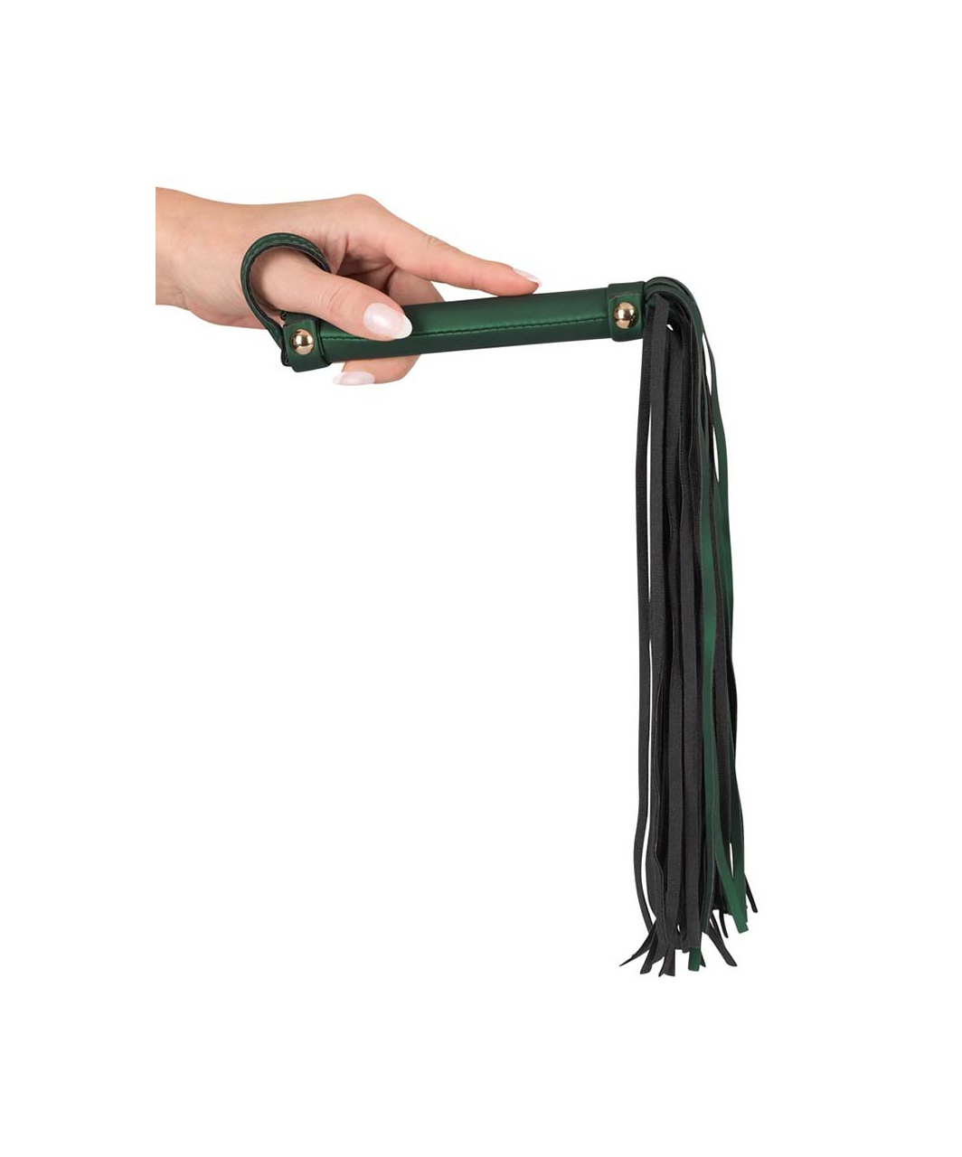 Bad Kitty Velvet Green Flogger & Collar