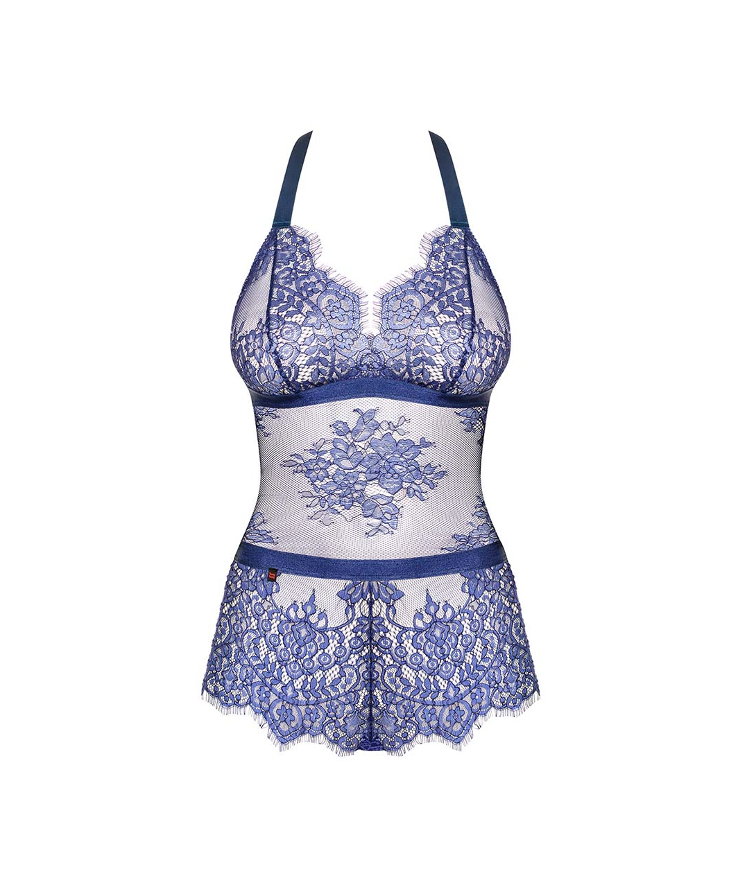 Obsessive Flowlace blue lace bodysuit