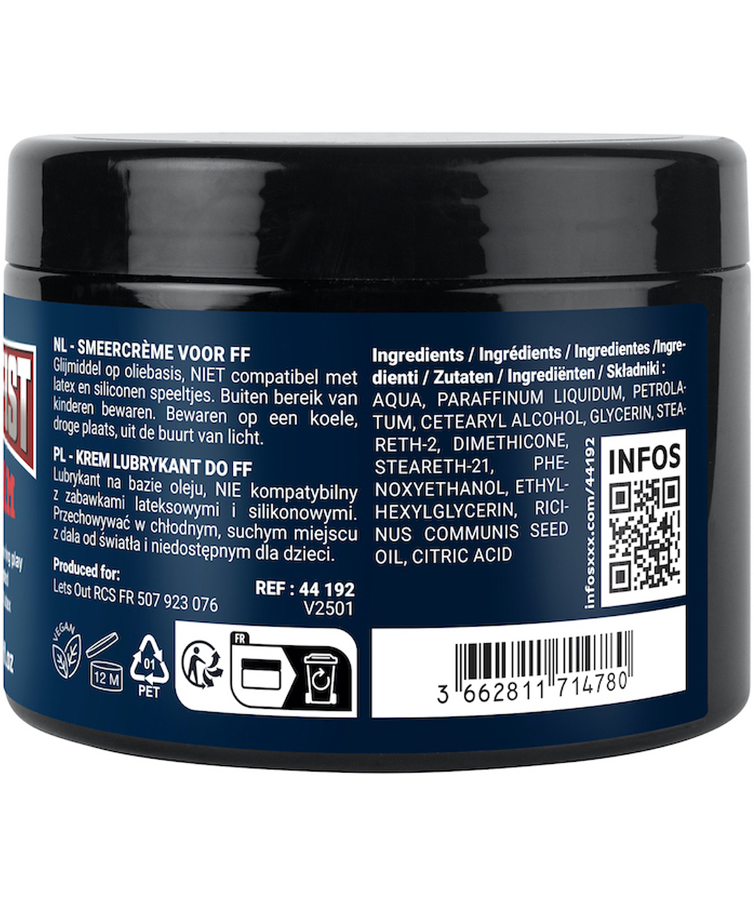 Fuck & Fist krēms fistingam (500 ml)