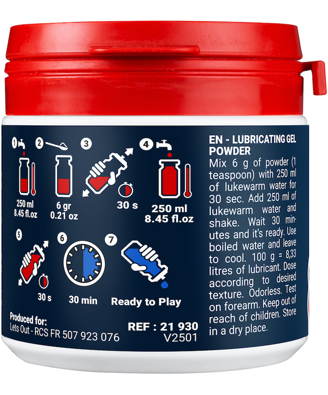 Fuck & Fist pulveris lubrikanta pagatavošanai (100 / 285 g)