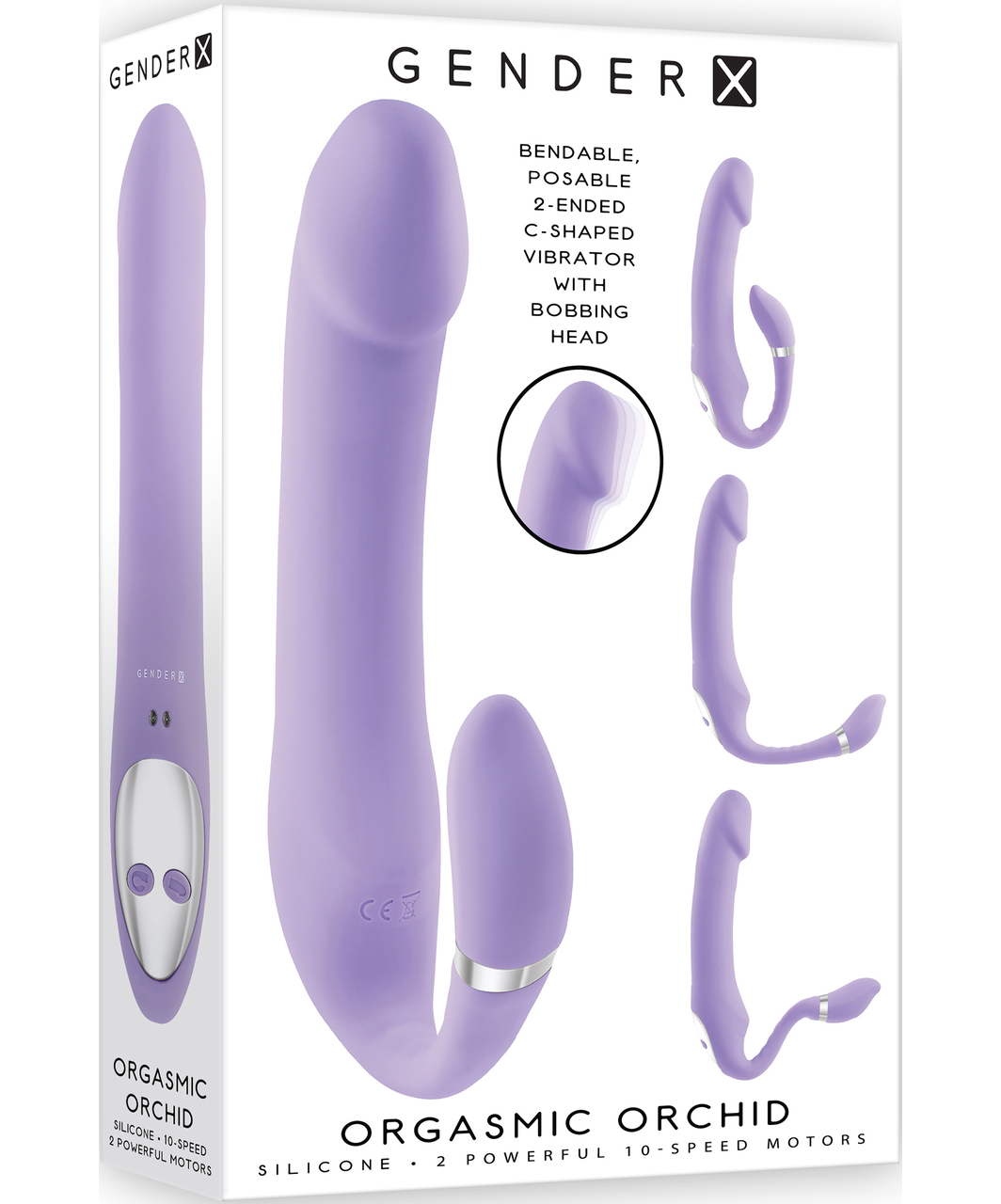 Gender X Orgasmic Orchid Bendable Dual Vibrator