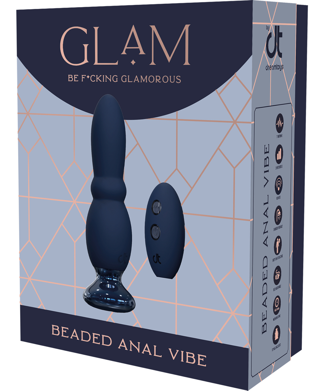 Glam Beaded Remote-controlled Anal Vibe