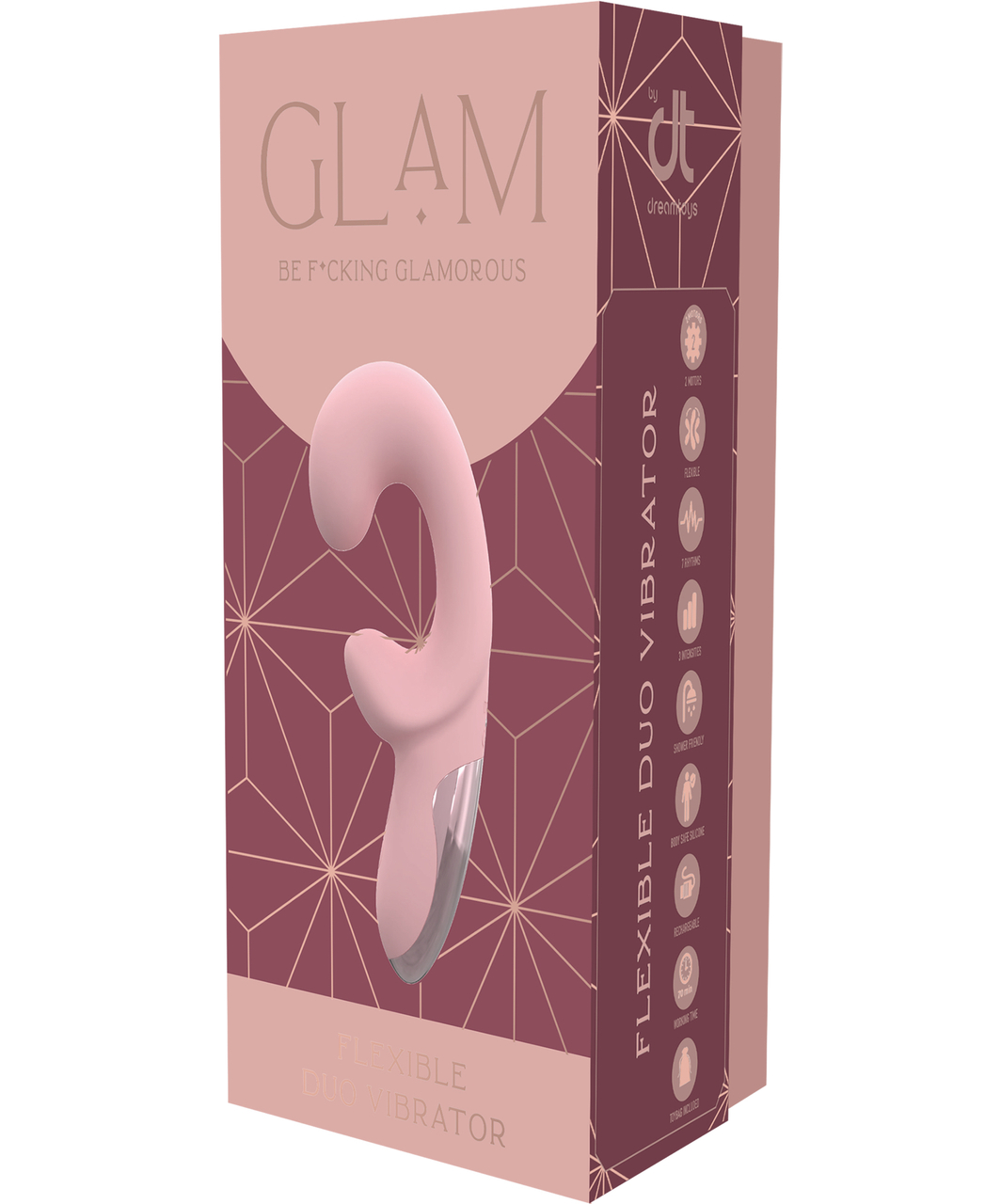 Glam Flexi Duo wibrator ze stymulatorem łechtaczki