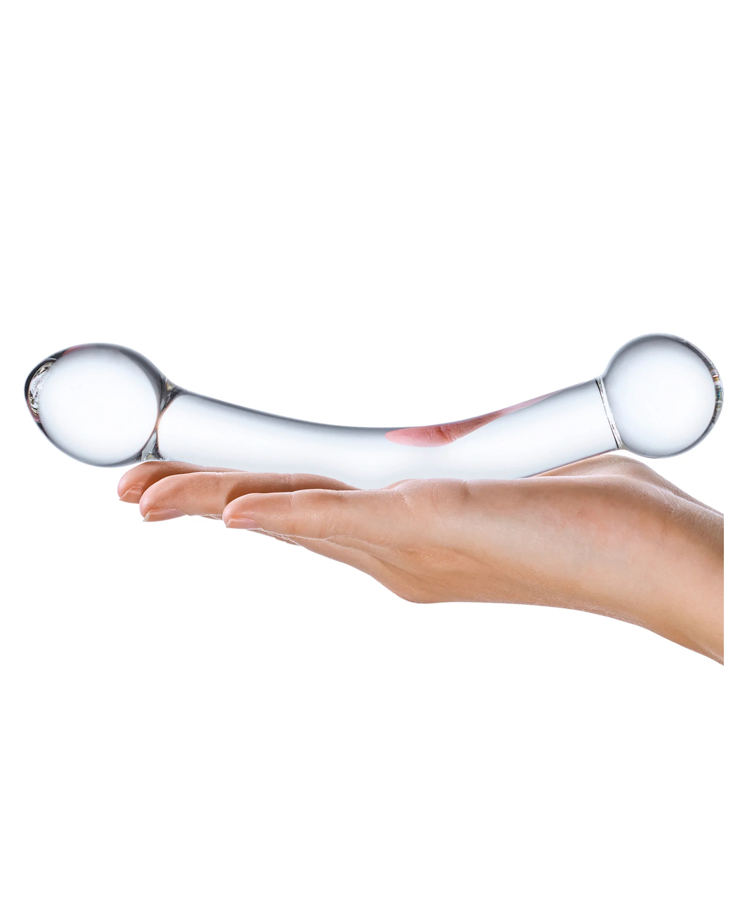 gläs Curved G-Spot Stimulator klaasist dildo