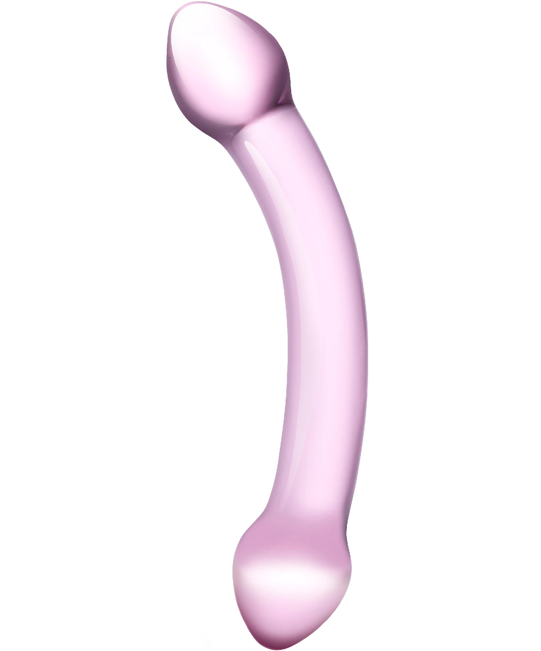 gläs Double Trouble Pink glass dildo