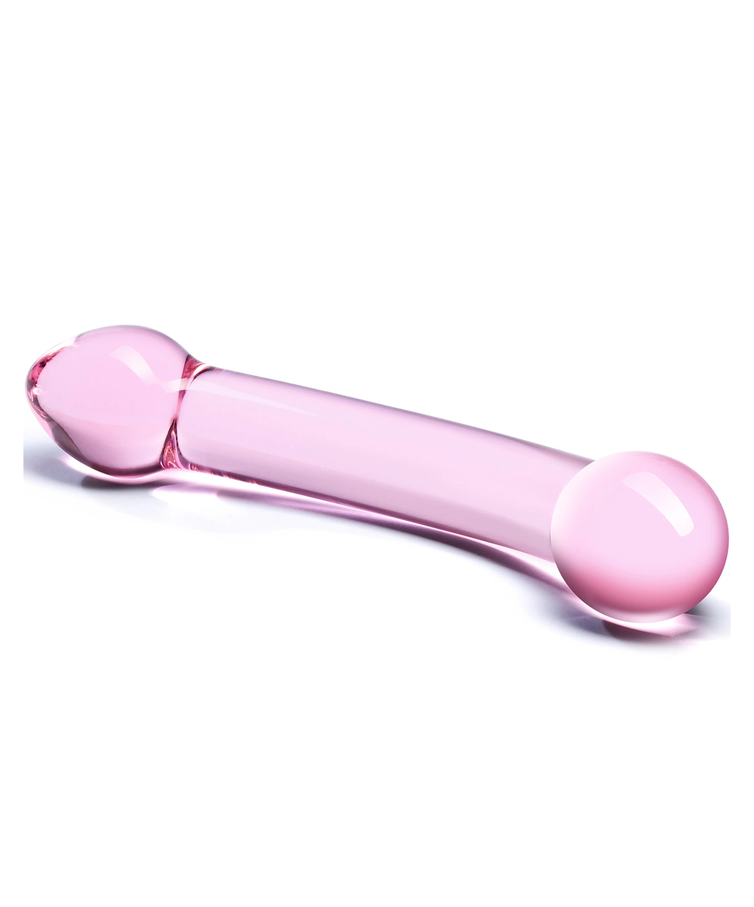 gläs Double Trouble Pink klaasist dildo