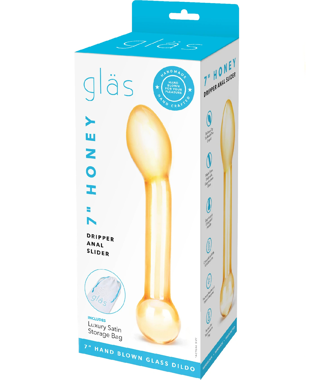 gläs Honey Dripper Anal Slider glass dildo