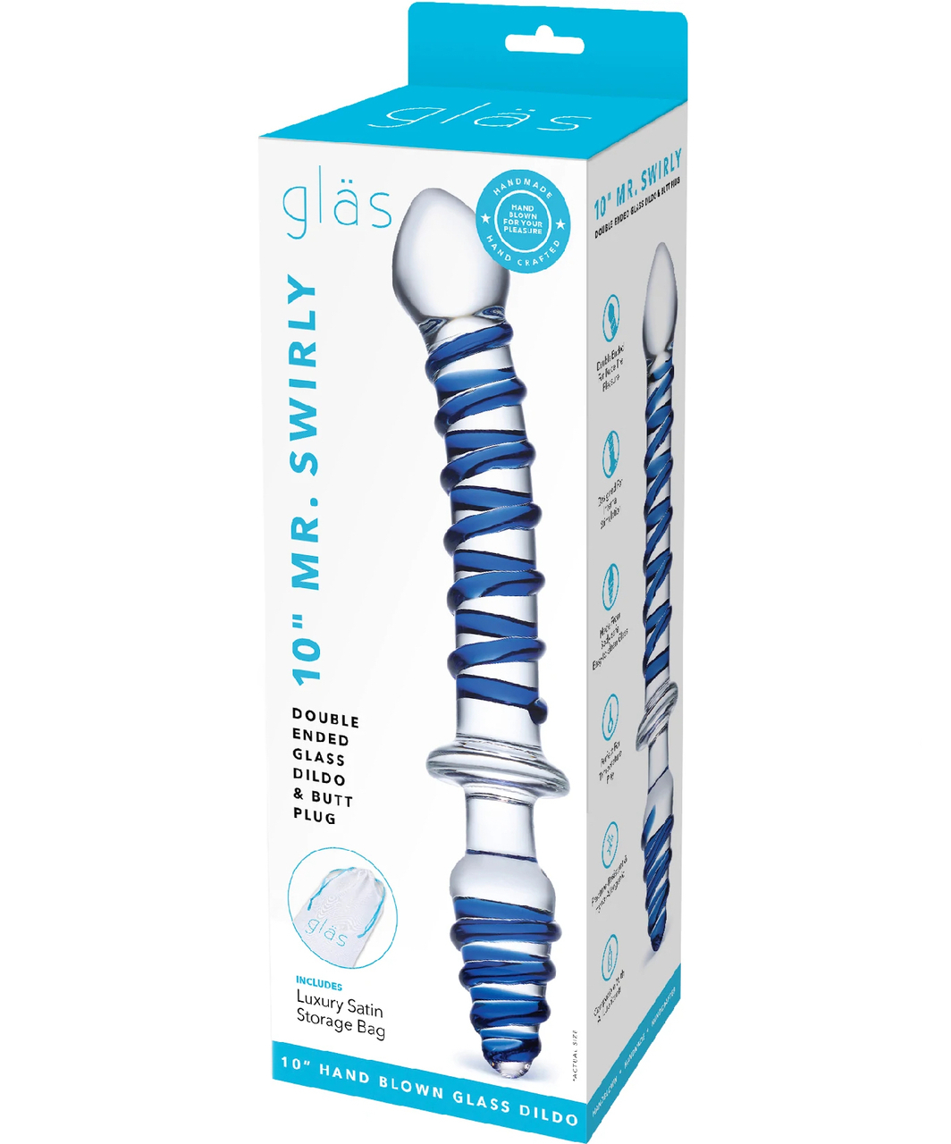 gläs Mr. Swirly Double glass dildo