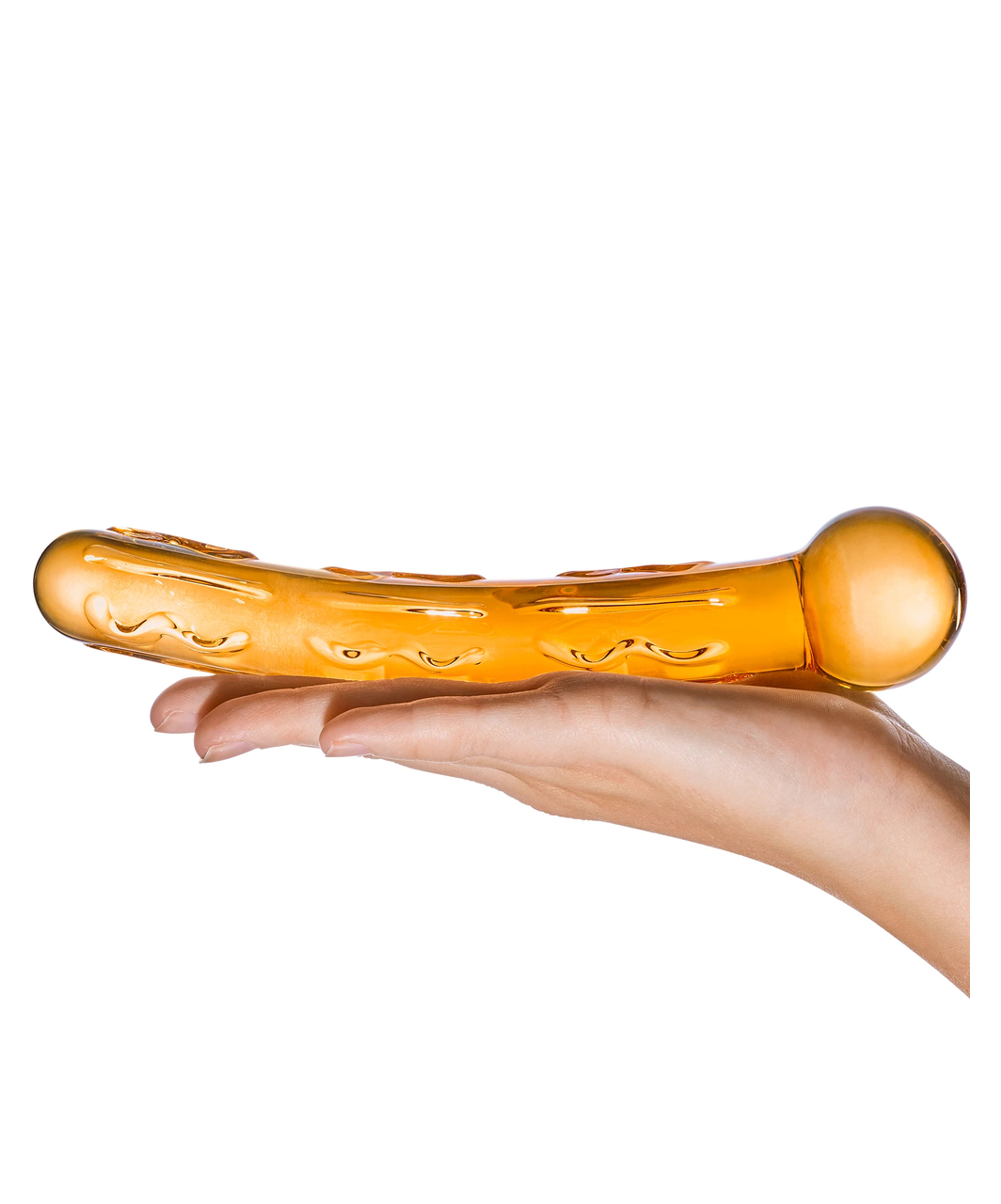 gläs Orange Tickler klaasist dildo