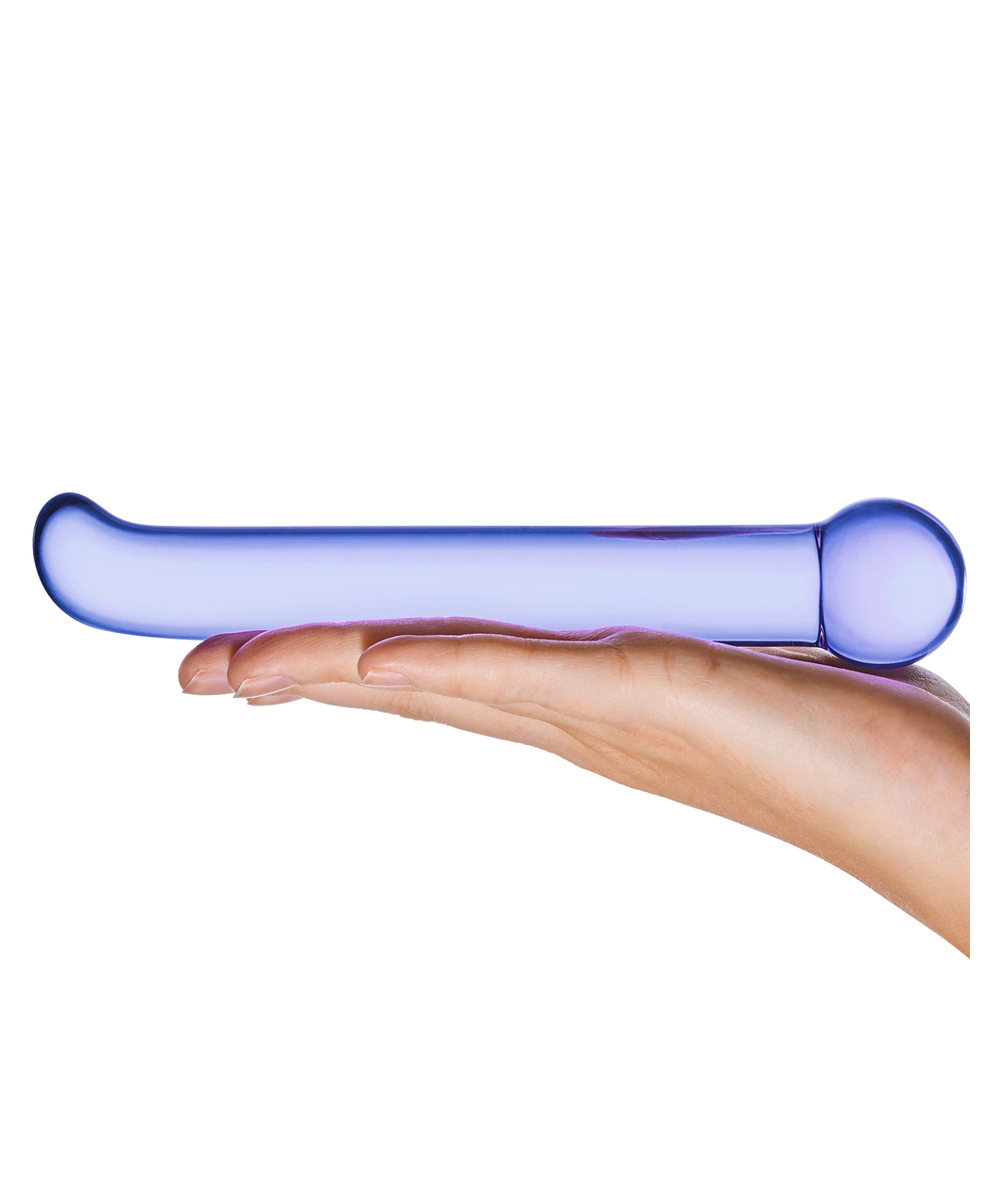 gläs Purple G-Spot Tickler stikla dildo