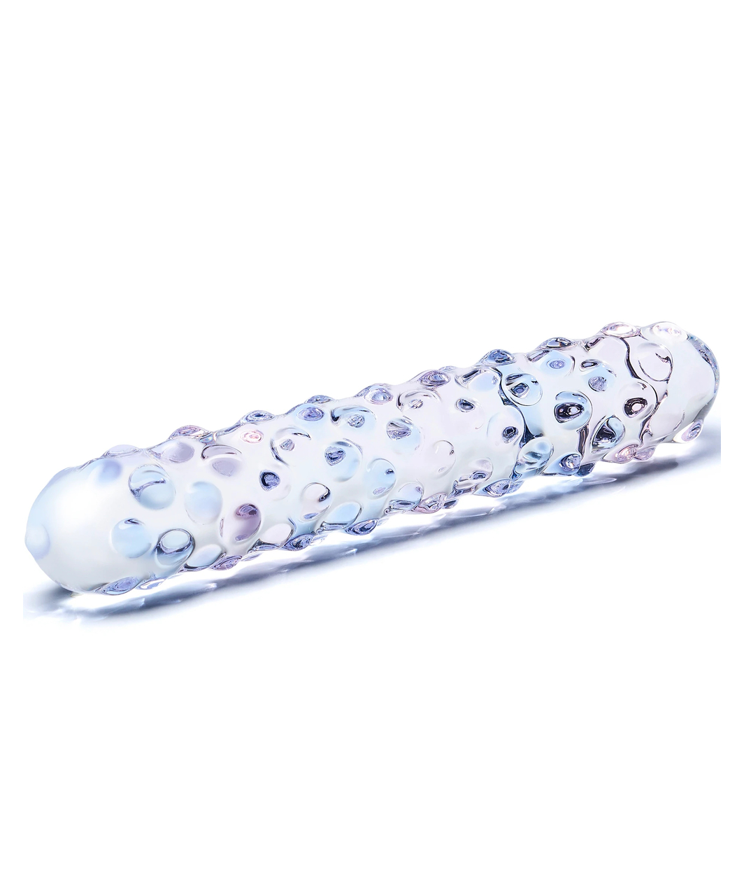 gläs Purple Rose Nubby glass dildo