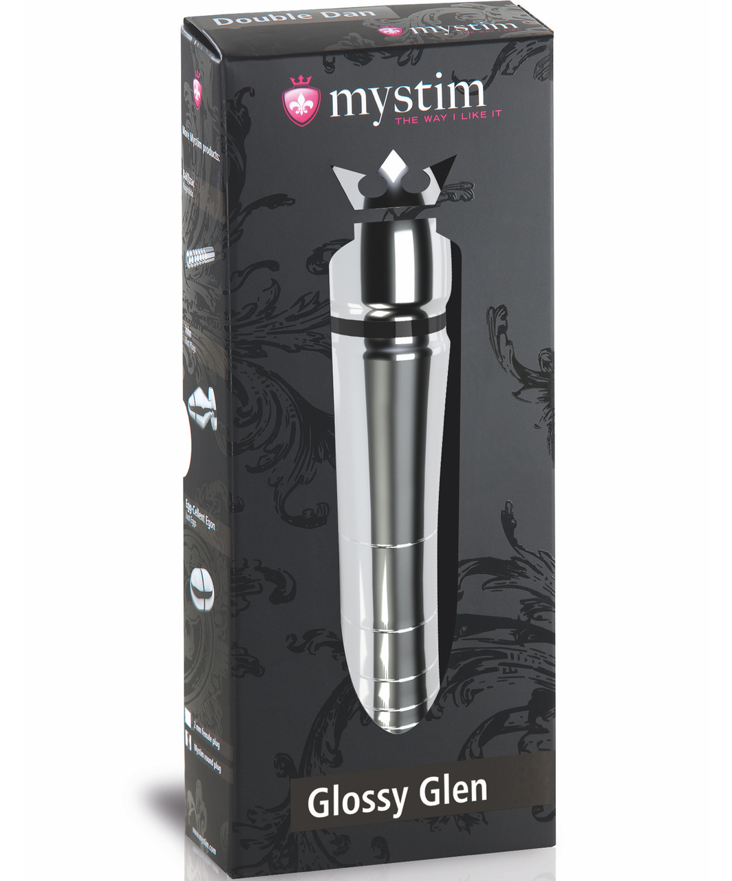 Mystim Glossy Glen dildo elektrostimulācijai