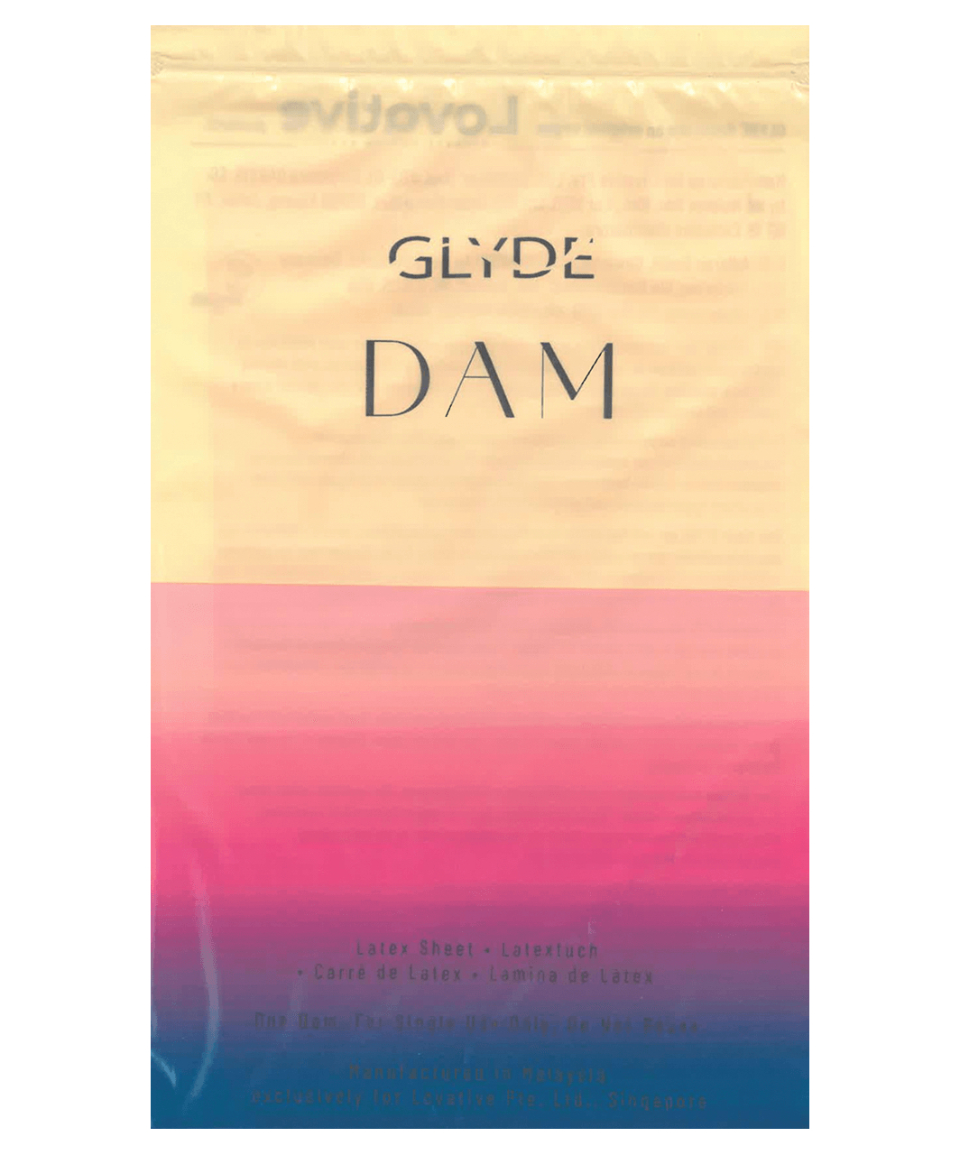 GLYDE Sheer Dams салфетки для орального секса (4 шт.)