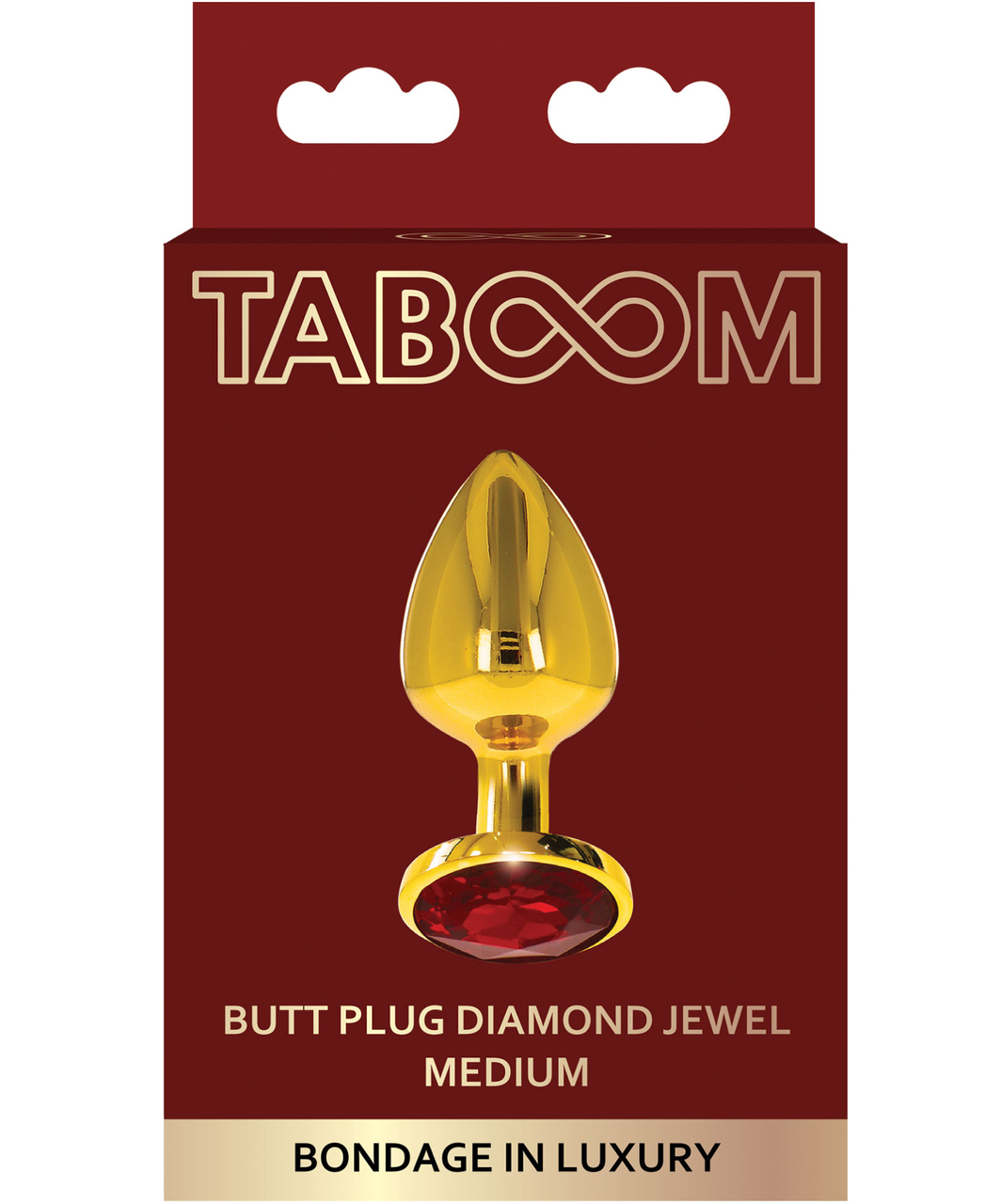 Taboom Gold Jewel Plug Medium metāla anālais stimulators