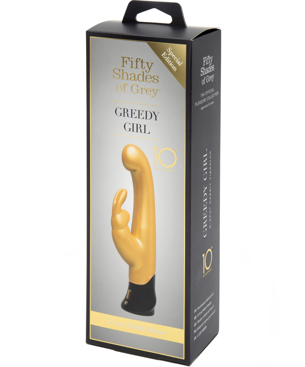 Fifty Shades of Grey Greedy Girl 10 Year Anniversary Gold G-Spot Rabbit Vibrator