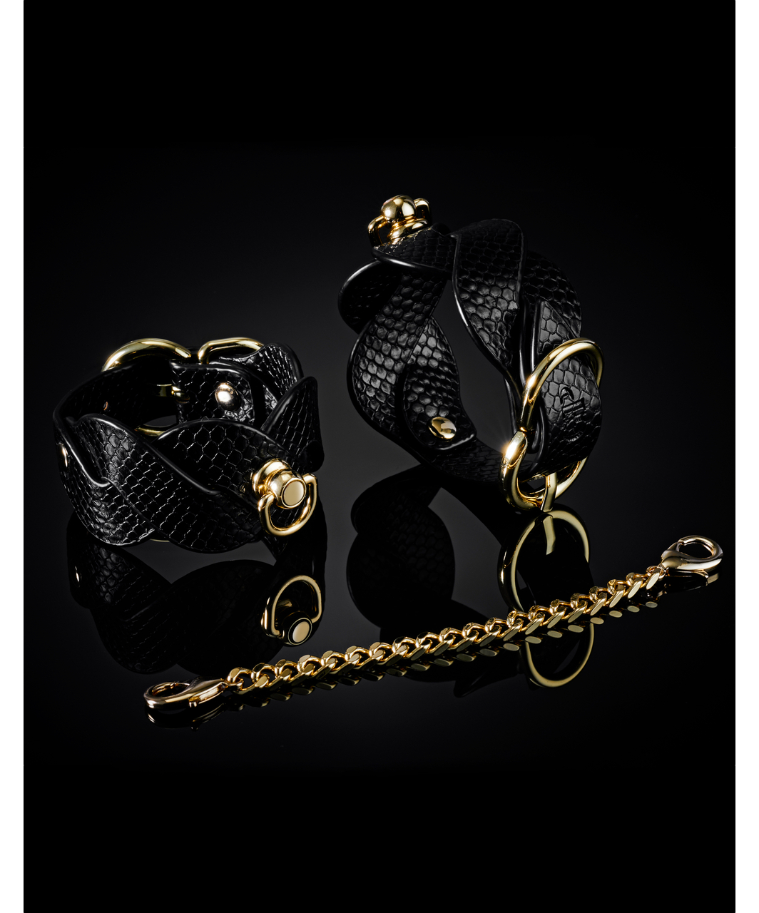 Guilty Pleasure Eclipse leatherette wrist cuffs