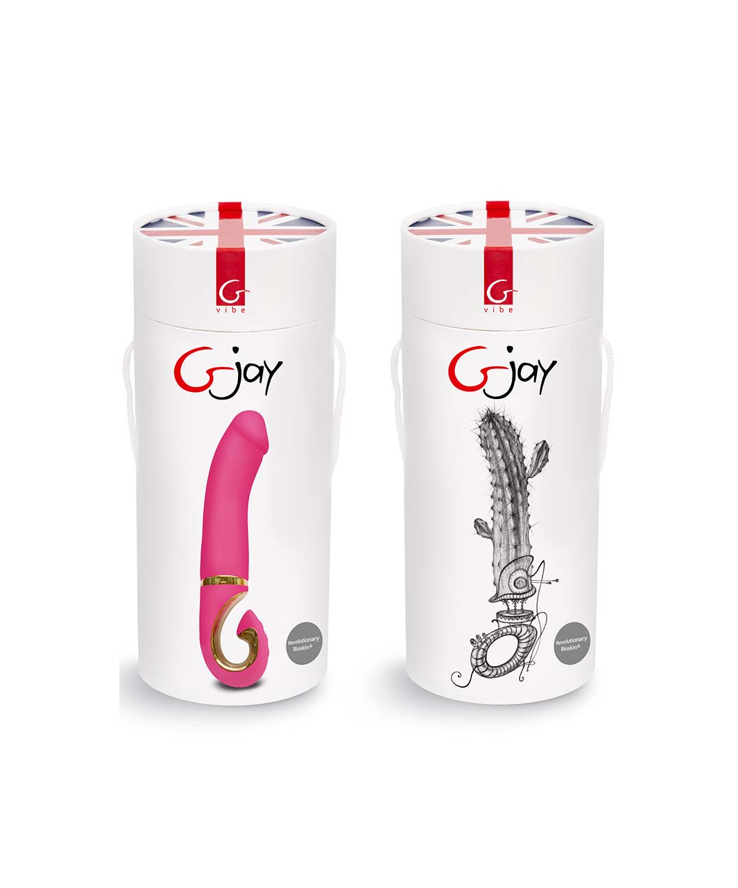 GVibe Gjay Neon Rose Bioskin vibrators