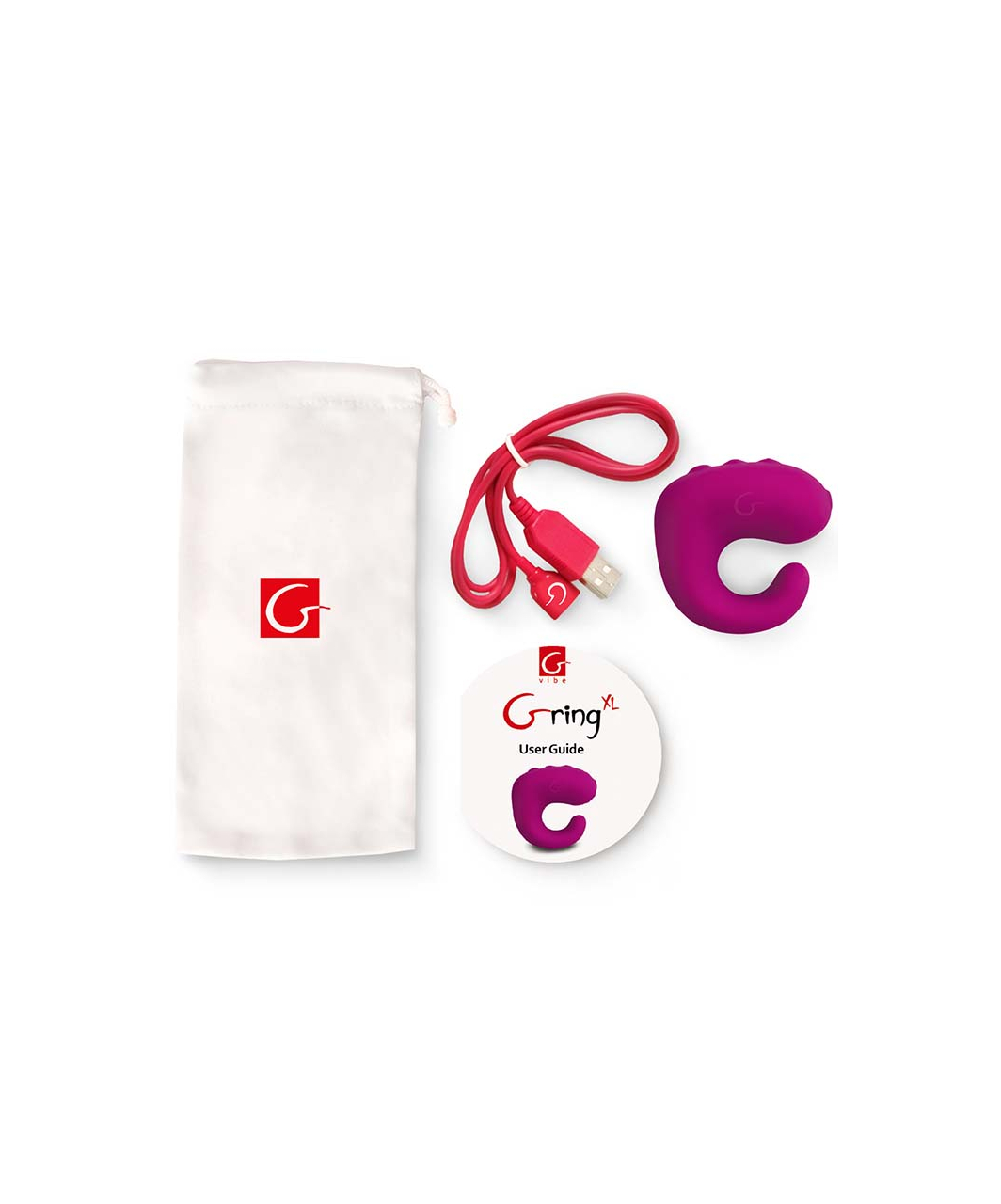 GVibe Gring XL Sweet Raspberry minivibraator