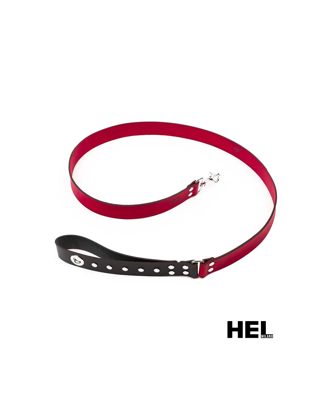 HEL Milano Leather Leash with Rivet on the Handle