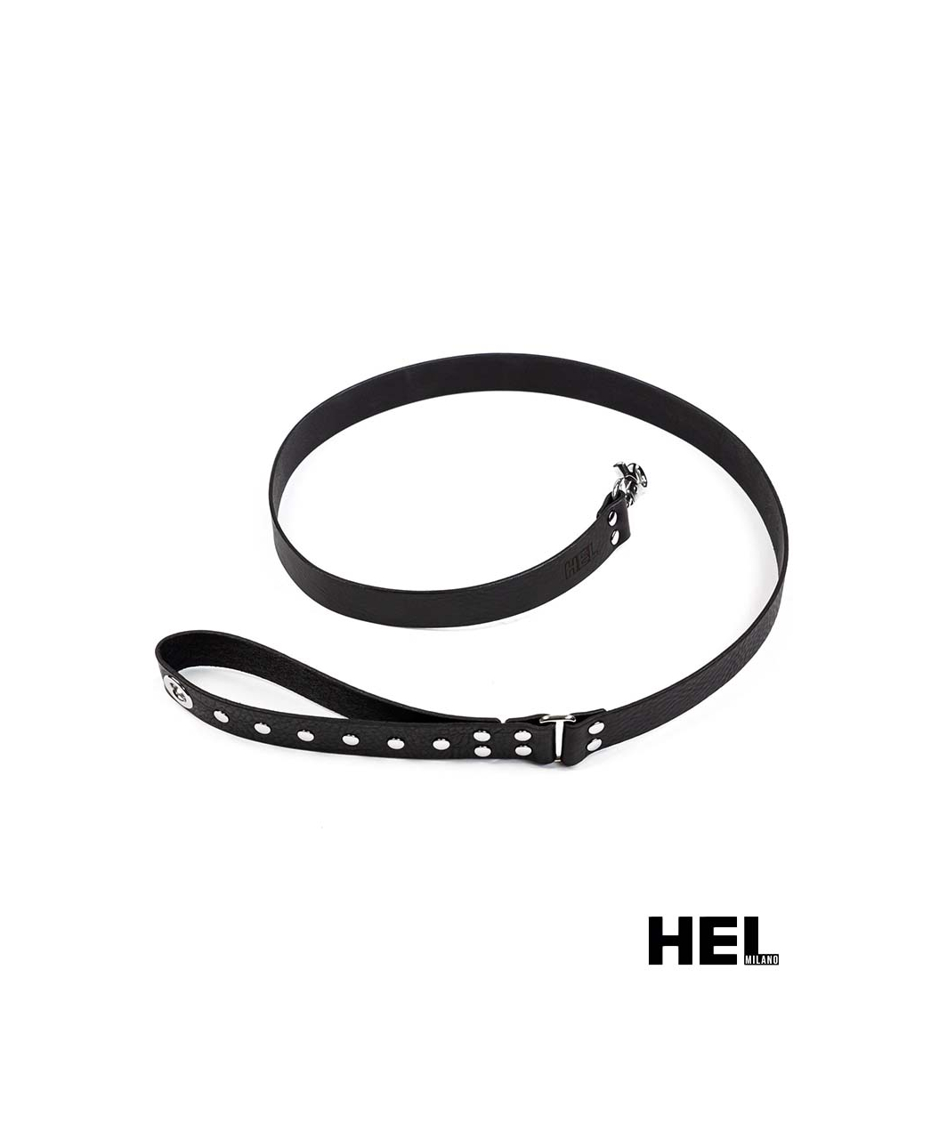 HEL Milano Leather Leash with Rivet on the Handle